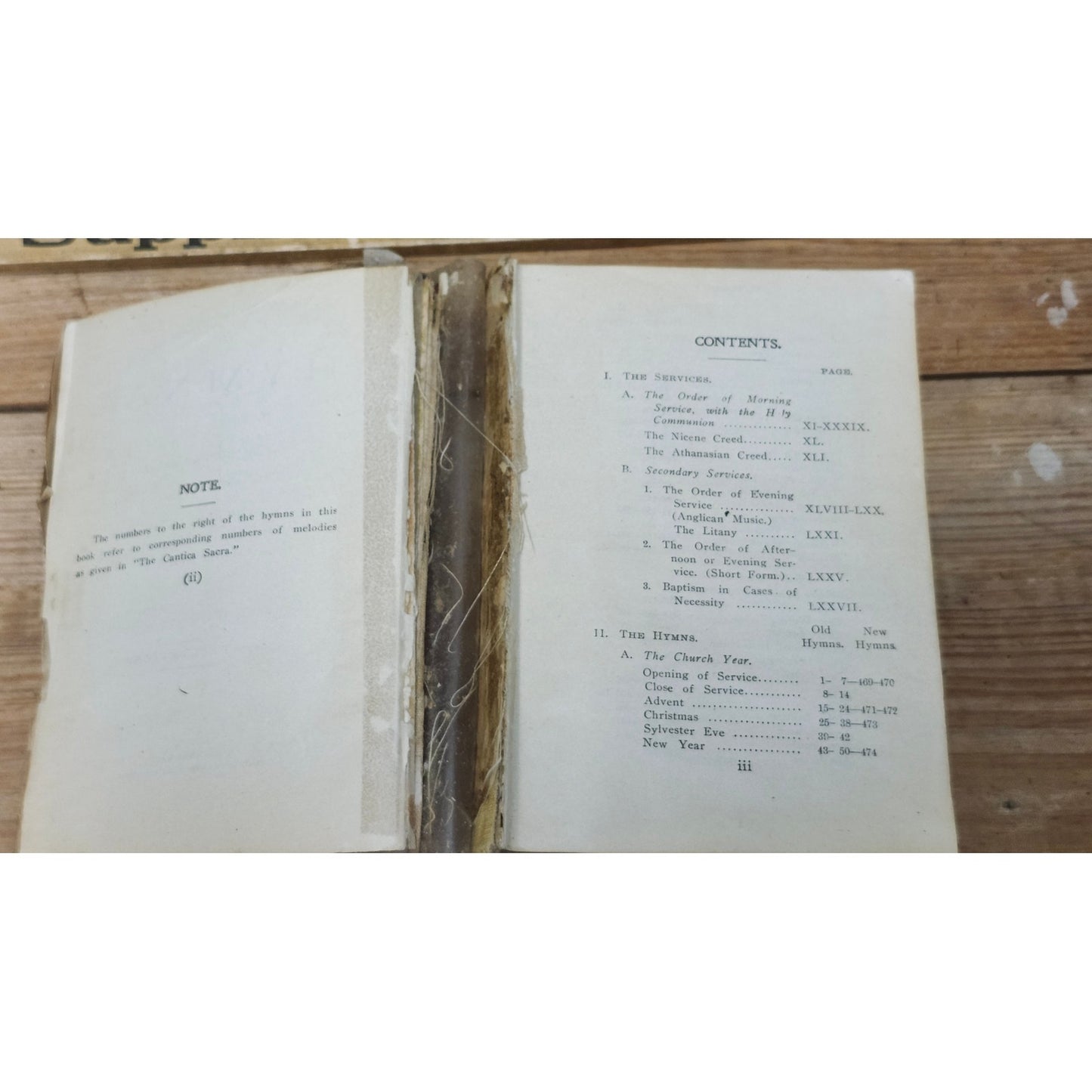Antique Evangelical Lutheran Hymnal Ninth Edition Joint Synod Ohio Hardcover
