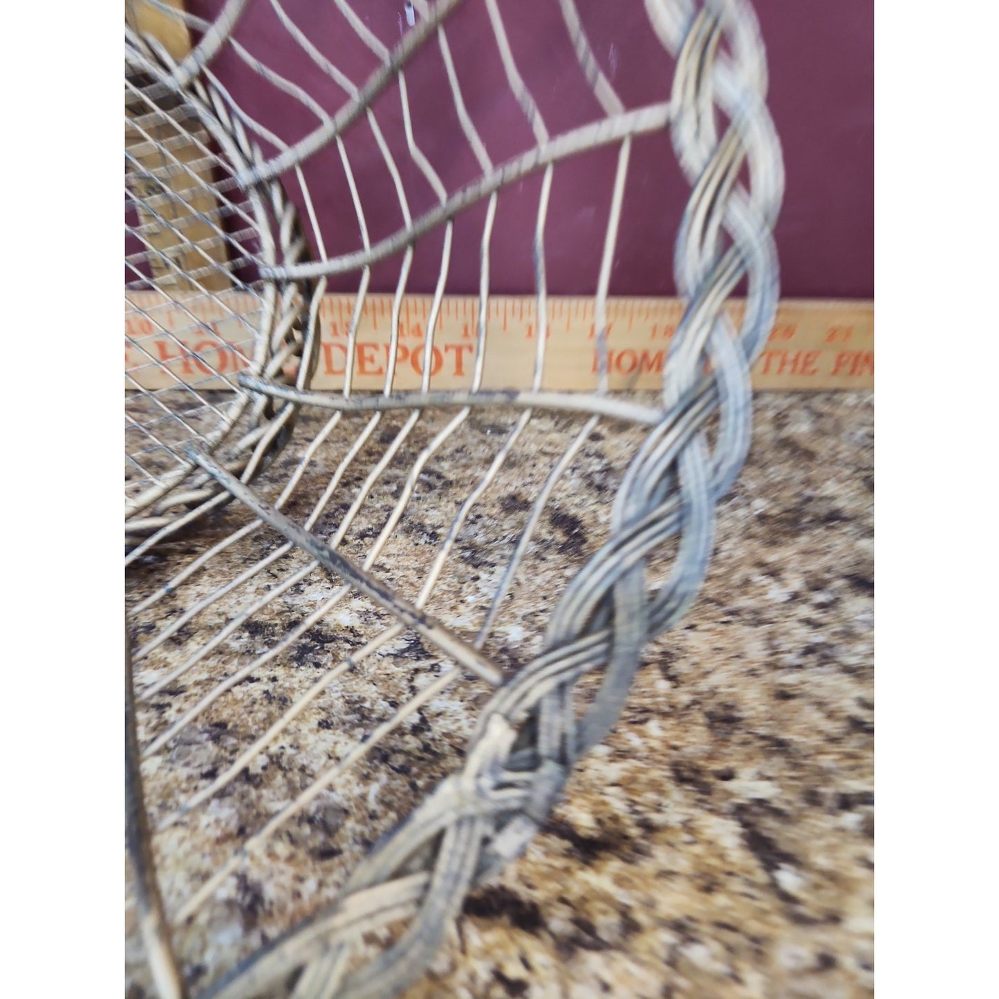 Antique Intricate French Wire Ware Fruit Bread Basket