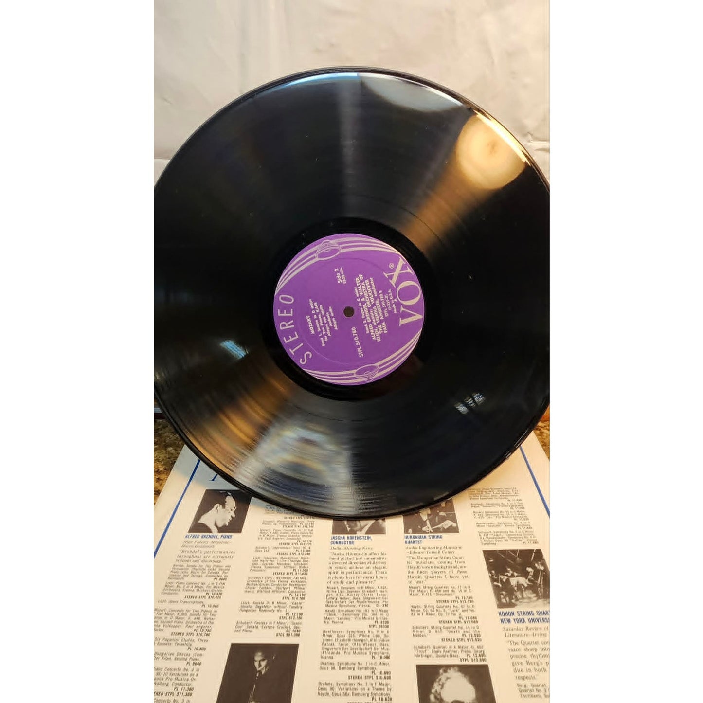 Vintage 1960 Alfred Brendel & Walter Klien Mozart Music For Two Pianos LP Vinyl