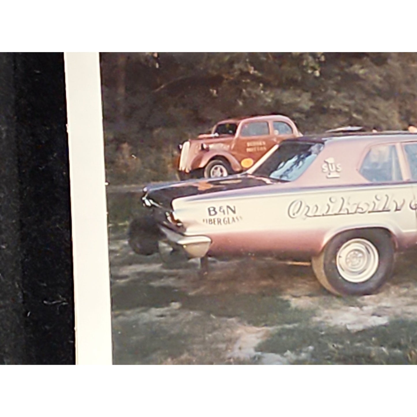 1966 Glen Silver Dodge Dart Funny Car Photo 426 Injected Bud Smart Sudden Motion