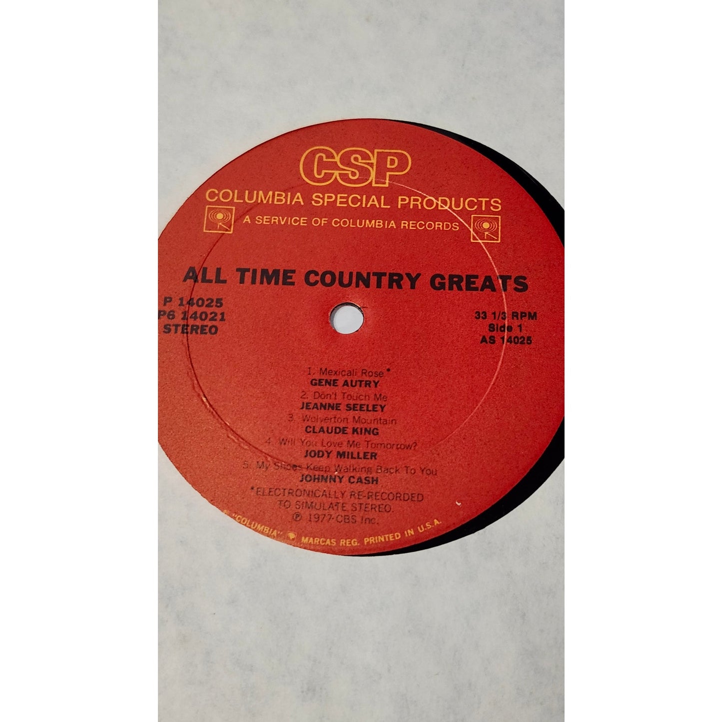 Columbia Special Products All Time Country Greats Various Artists LP Box Set