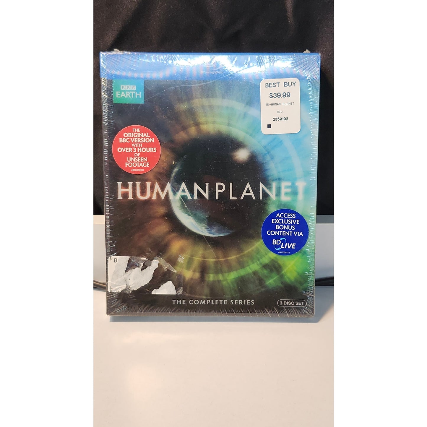 BBC Earth Human Planet The Complete Series Blu Ray 3 Disc Box Set Sealed