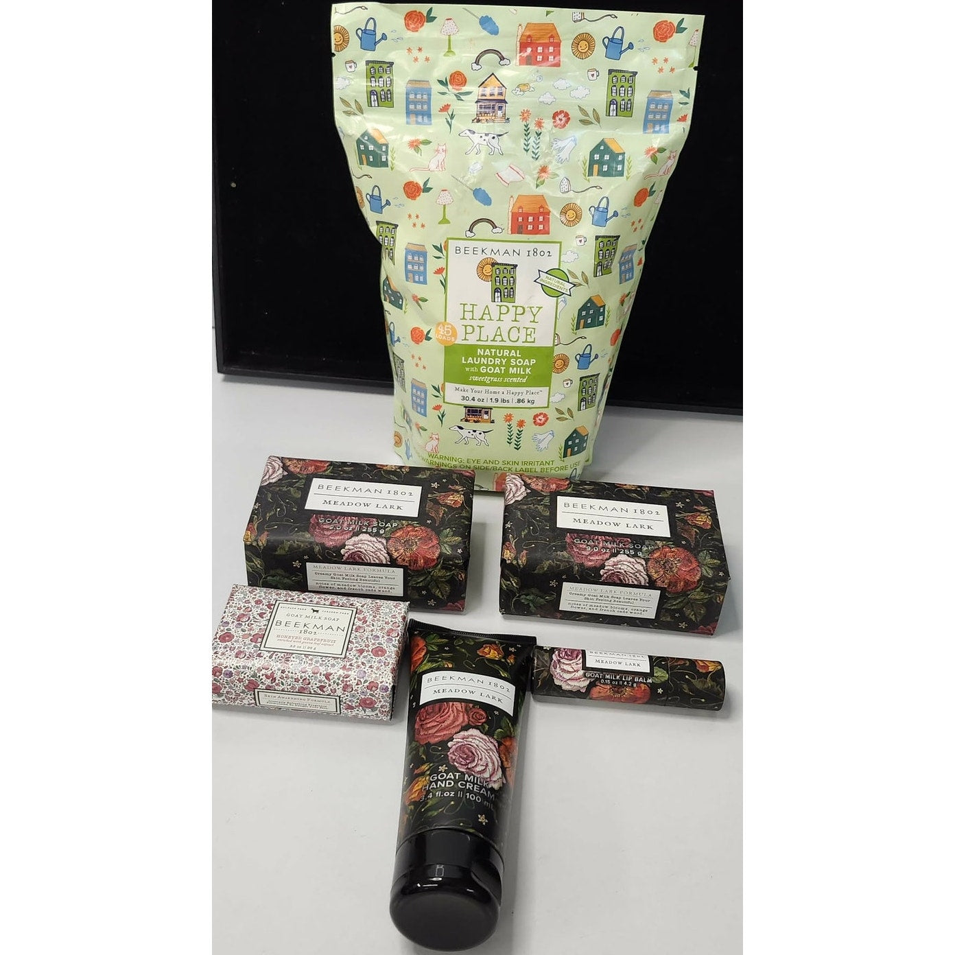 Beekman 1802 Goat Milk Gift Set Soap Lip Balm Hand Cream