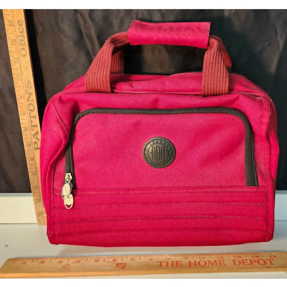 Ricardo Beverly Hills Hanging Toiletry Bag Multi-Compartment Travel Kit Red 13”
