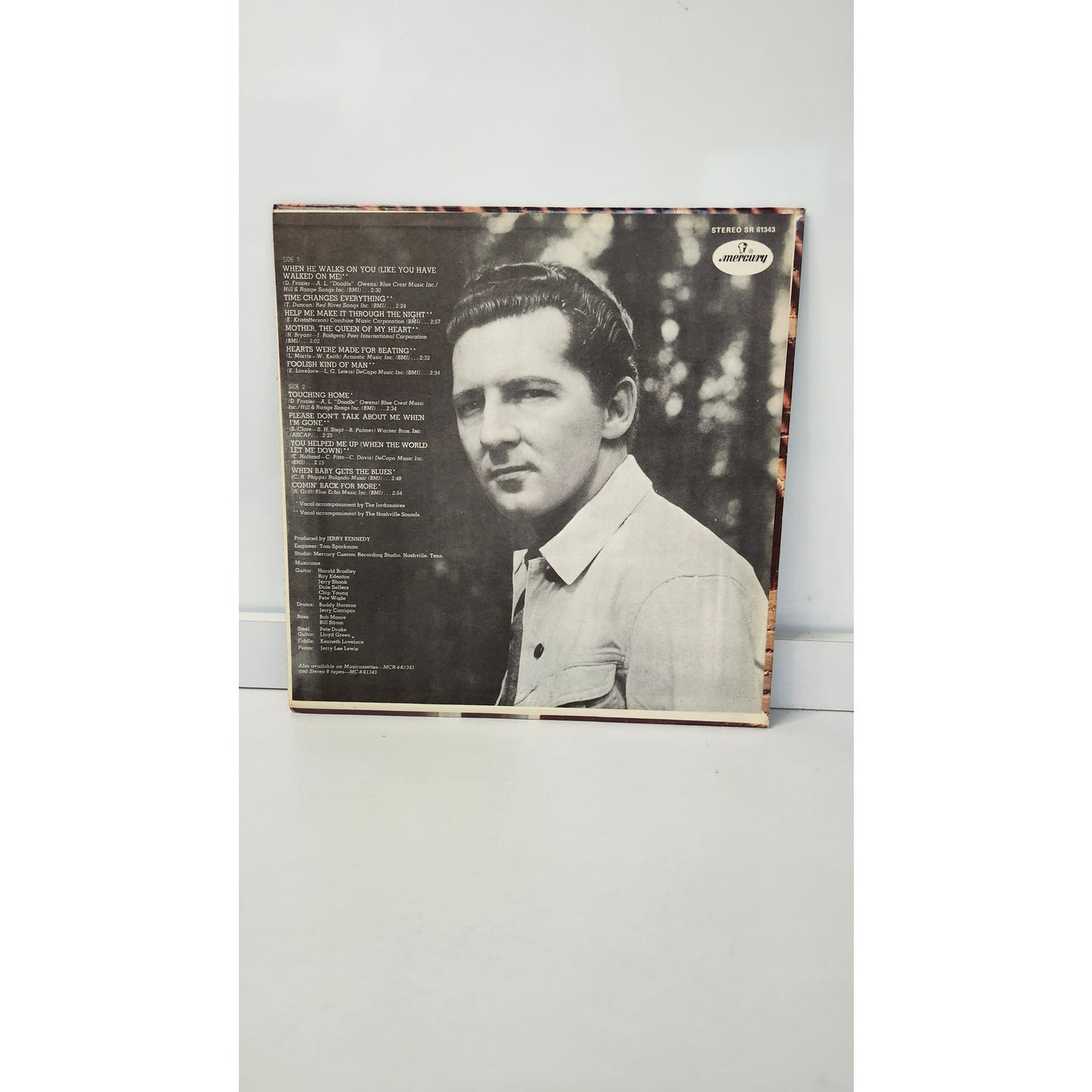 Vintage 1971 Jerry Lee Lewis Touching Home LP Vinyl Mercury SR 61343 Country