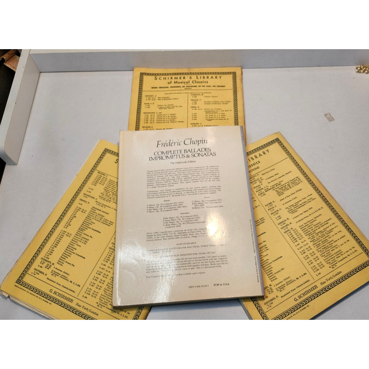Chopin Schirmer’s Library Piano Sheet Music Classics Ballades Waltzes Lot of 4