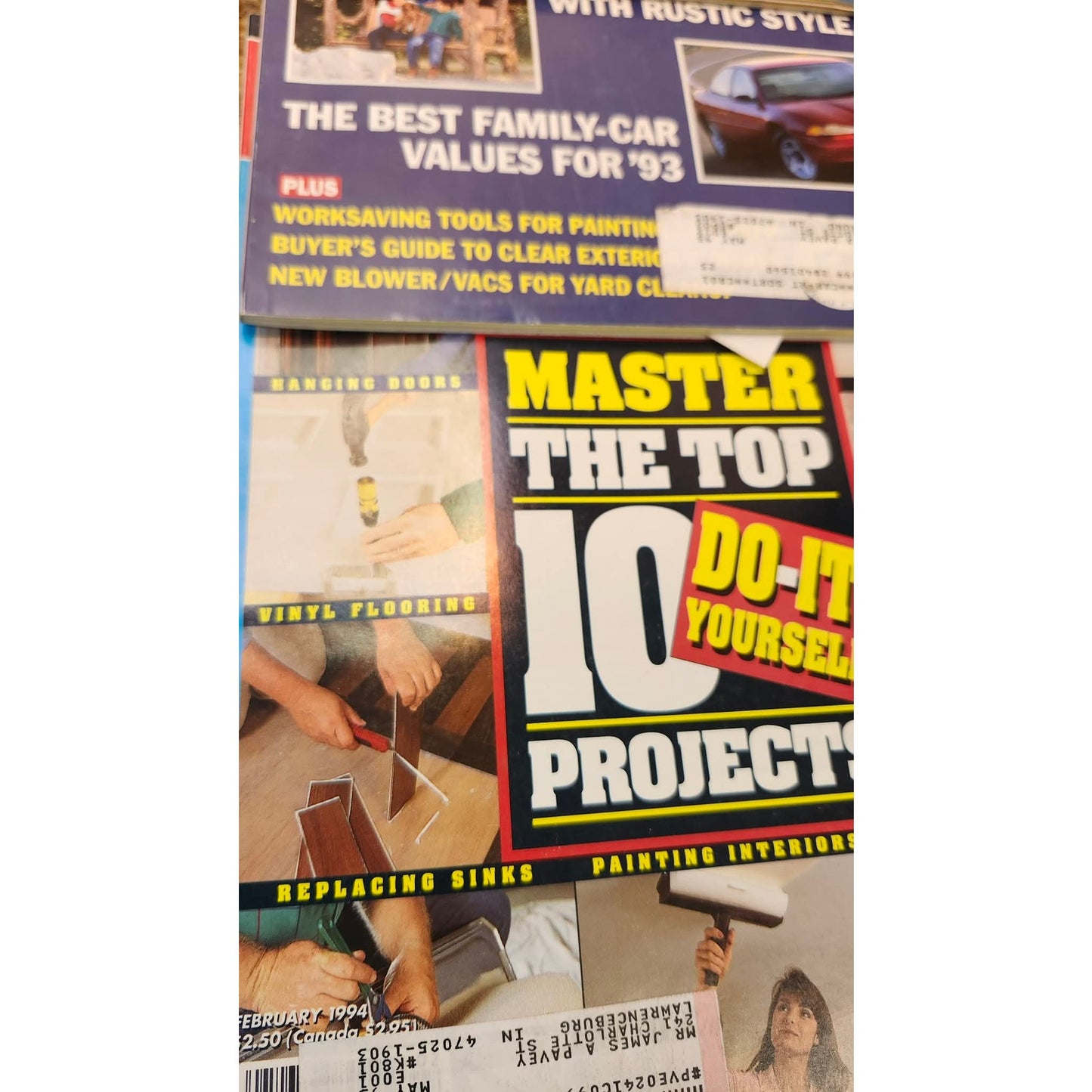 Mixed Lot of 9 Handy & Home Mechanix DIY Home Improvement Woodworking Magazines