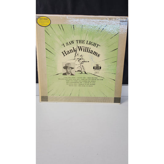 Hank Williams I Saw The Light MGM E3331 1956 LP Vinyl Record Country Gospel