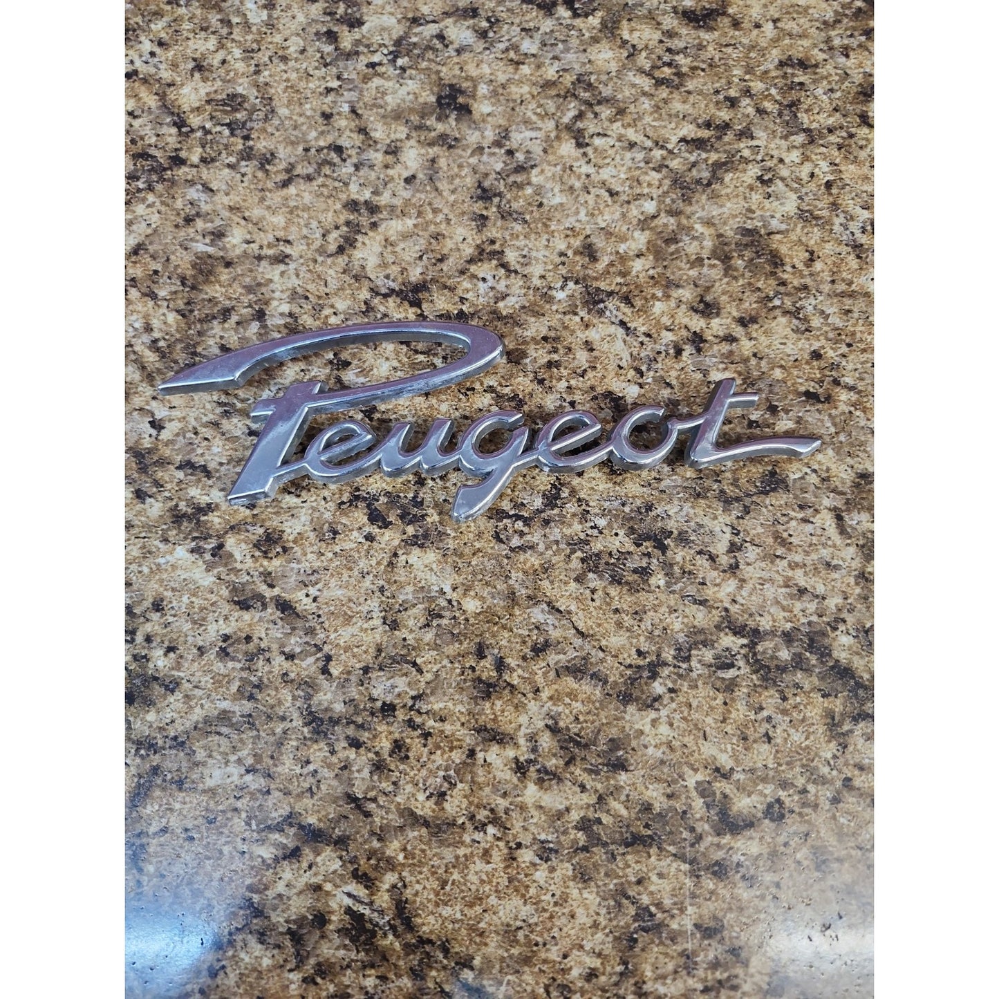 OEM Vintage Peugeot Chrome Car Logo Emblem