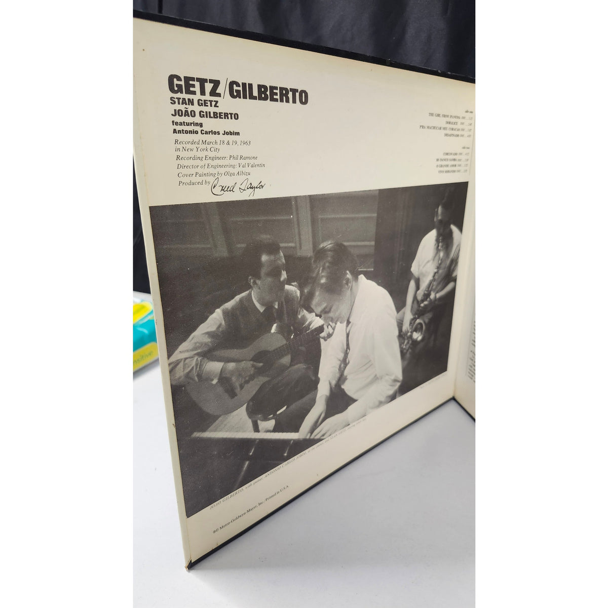 Stan Getz Joao Gilberto LP Record Album Bossa Nova Jazz 1964 Gatefold V-8545