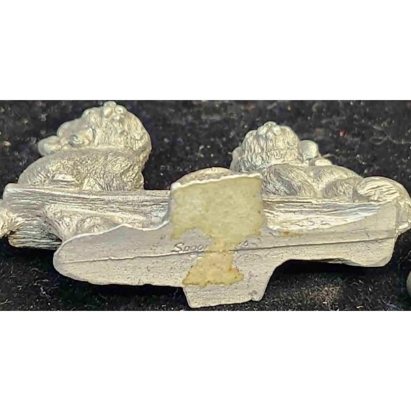 Vintage 1982 Spoontiques Fine Pewter Kittens Miniature Figurines Lot of 2 USA