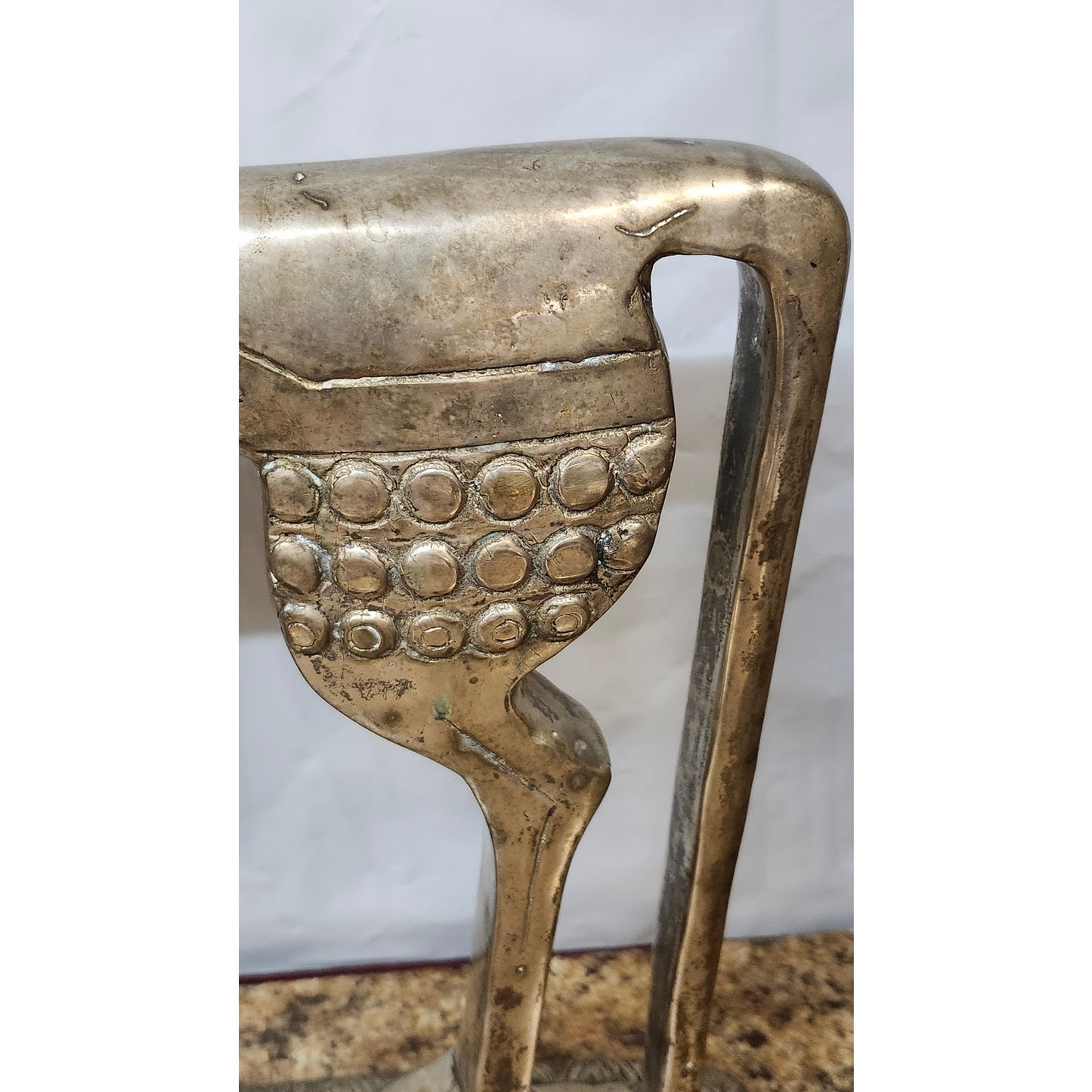 Vintage Maitland-Smith Brass Horse Sculpture Handmade Indonesia 17.5"