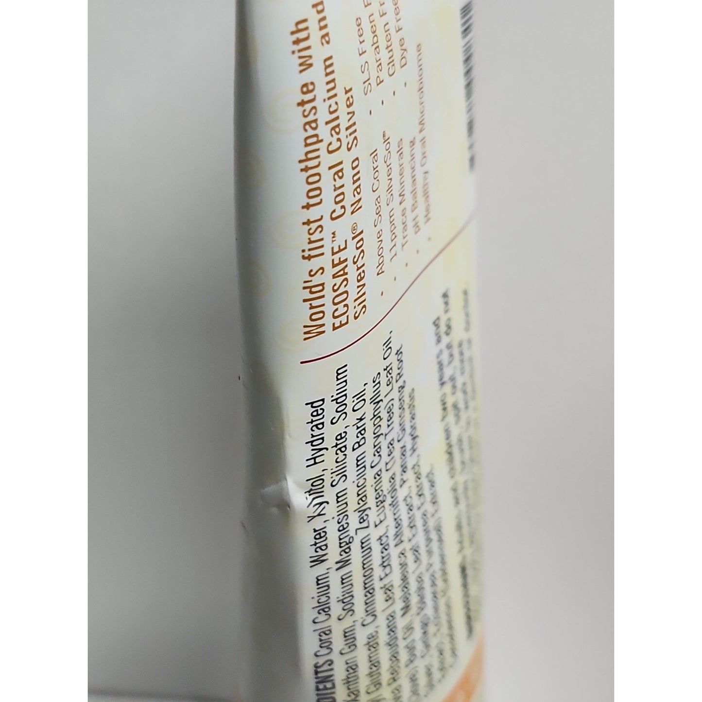 Coral Nano Silver Fluoride Free Natural Toothpaste Pack Of 1 4 Ounce 12 Hour