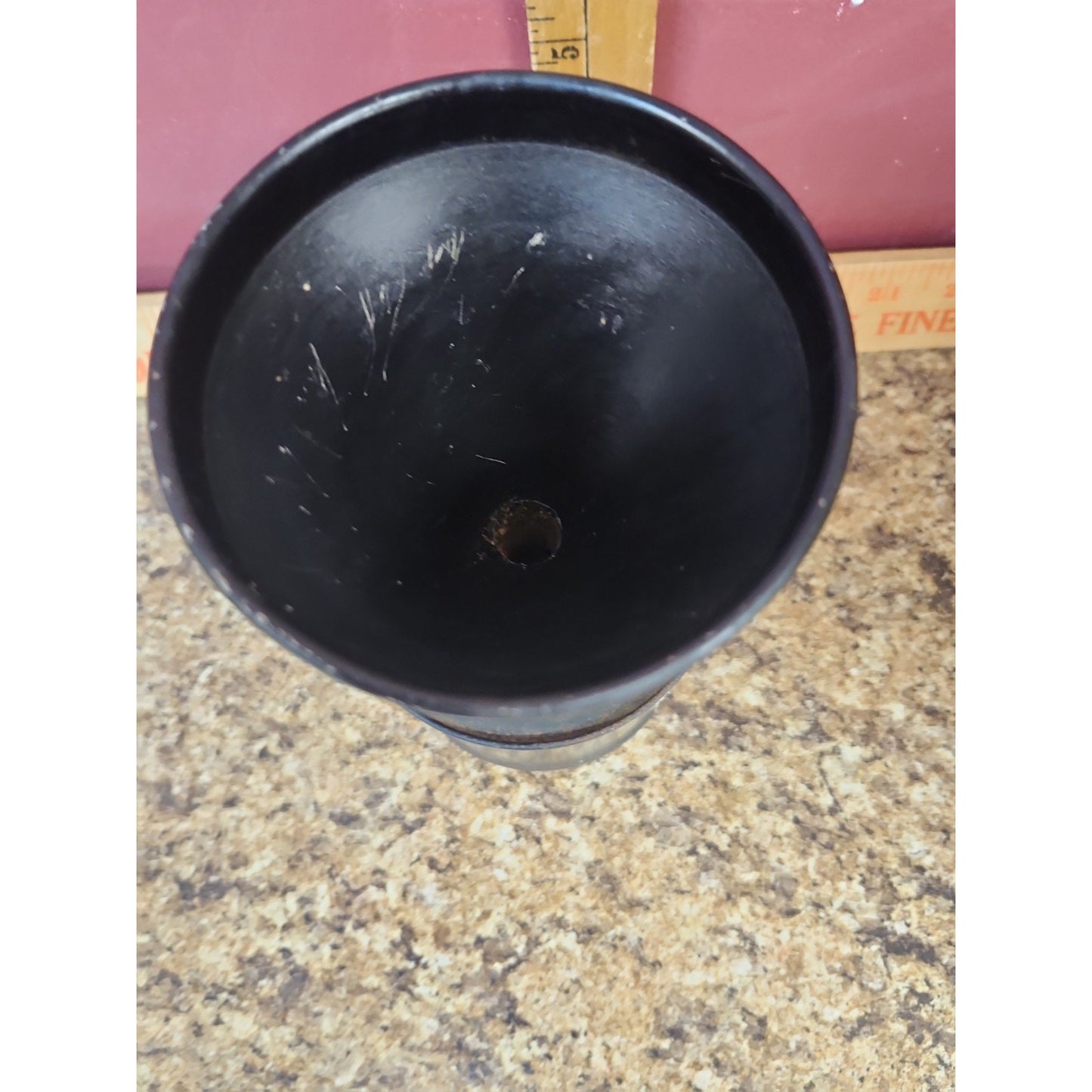 Vintage Patriotic Eagle Ashtray Smokeless Desk Tobacciana Funnel Black Metal