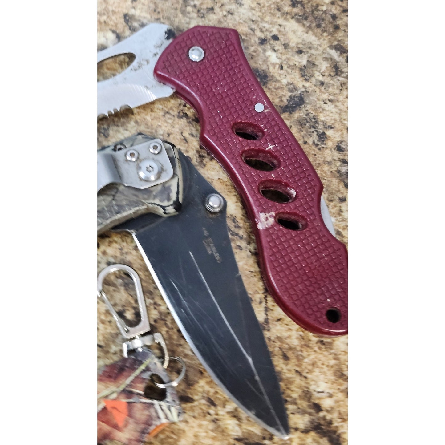 Rough Rider 3 Blade Folding Pocket Knife Brown Bone Handle Stainless Steel Lot