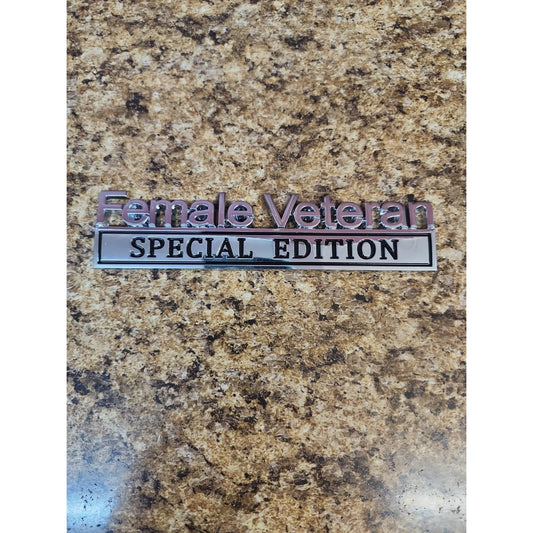 2 Pc Female Vietnam Special Edition Car Emblem Logo Badge