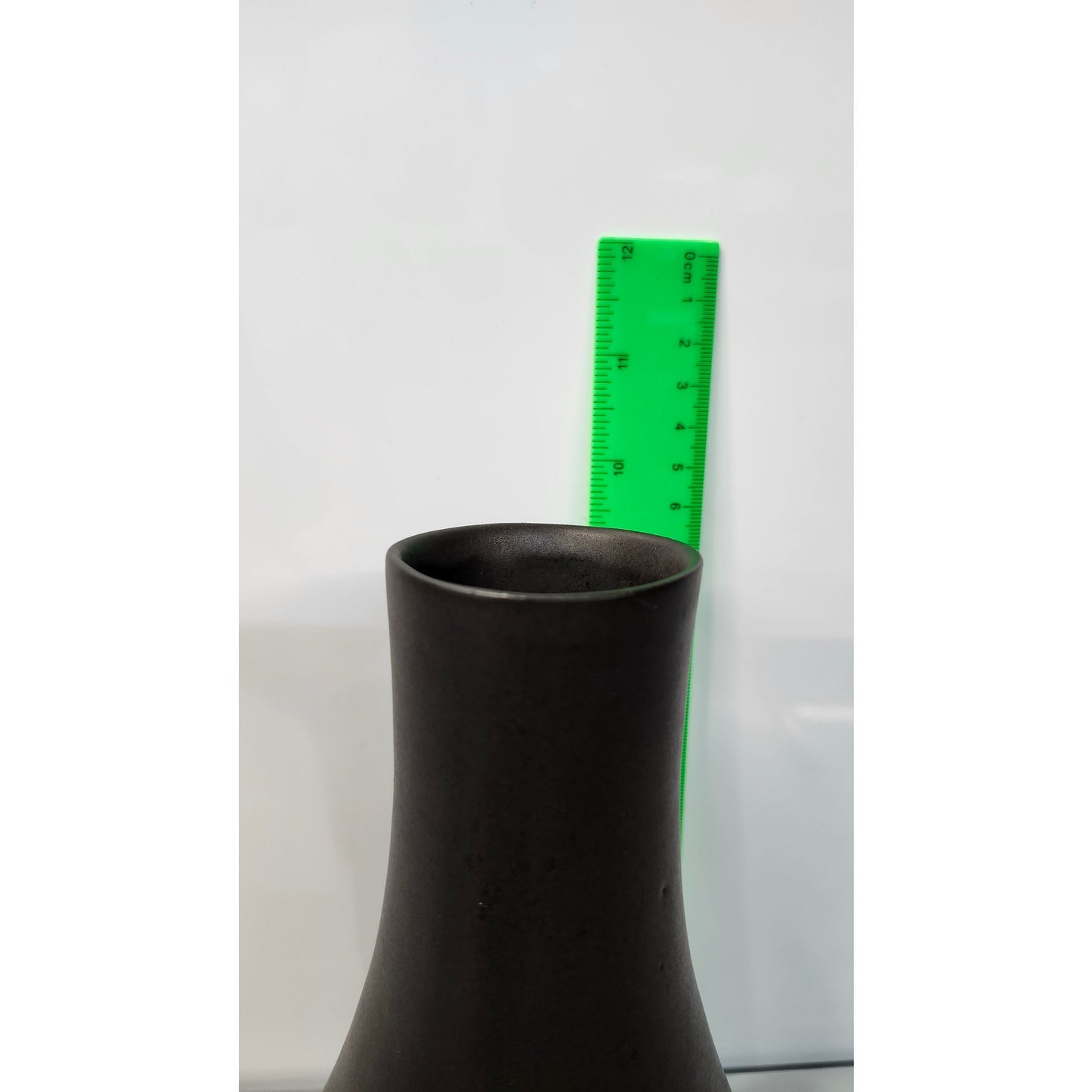 Signed Studio Pottery Black Stoneware Carafe Creamer Mug 3 Piece Set MCM