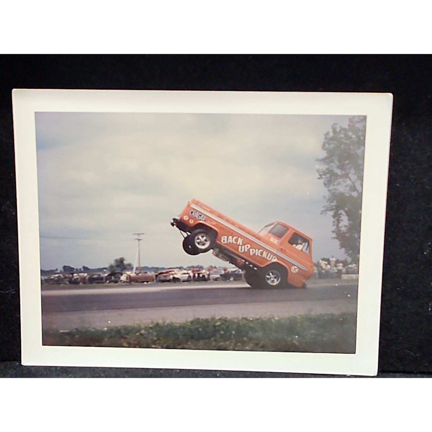 Vintage Original Racing Photograph "Back Up Pickup" At National Trail Raceway