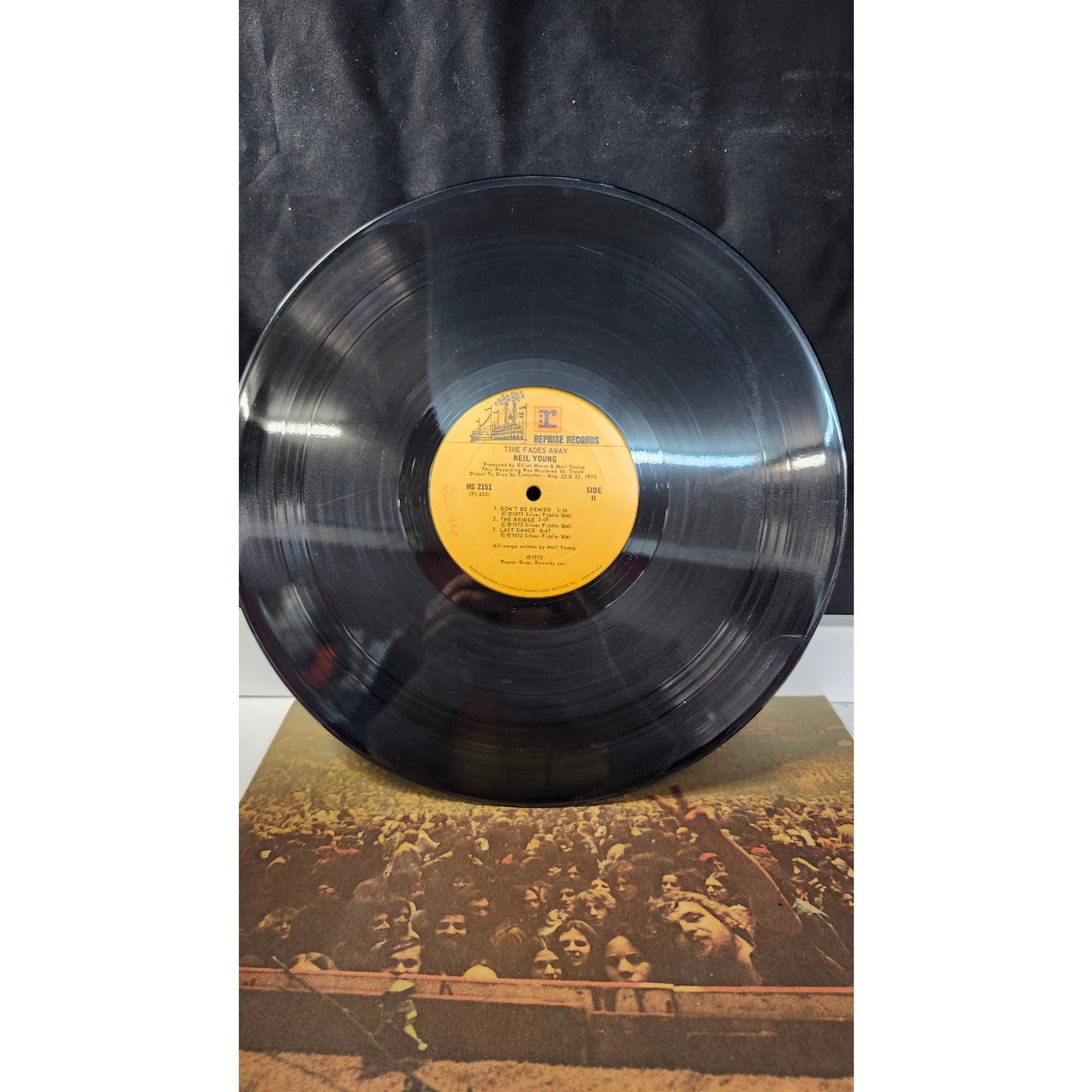 Vintage Neil Young Time Fades Away LP Vinyl Album 1973 Reprise MS 2151 Rock