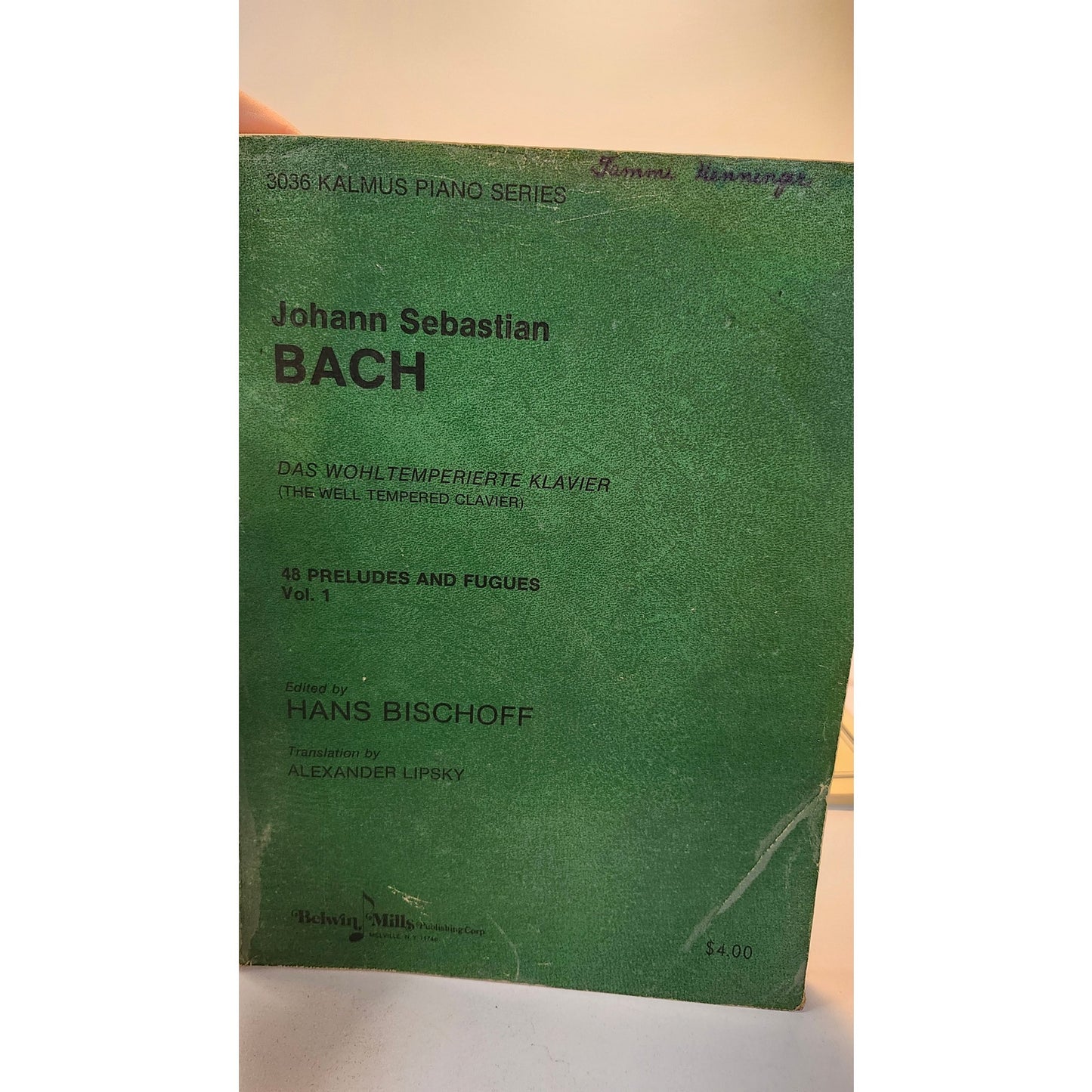 JS Bach Sheet Music Books Lot Partiten 1-6 Well Tempered Clavier Piano Urtext