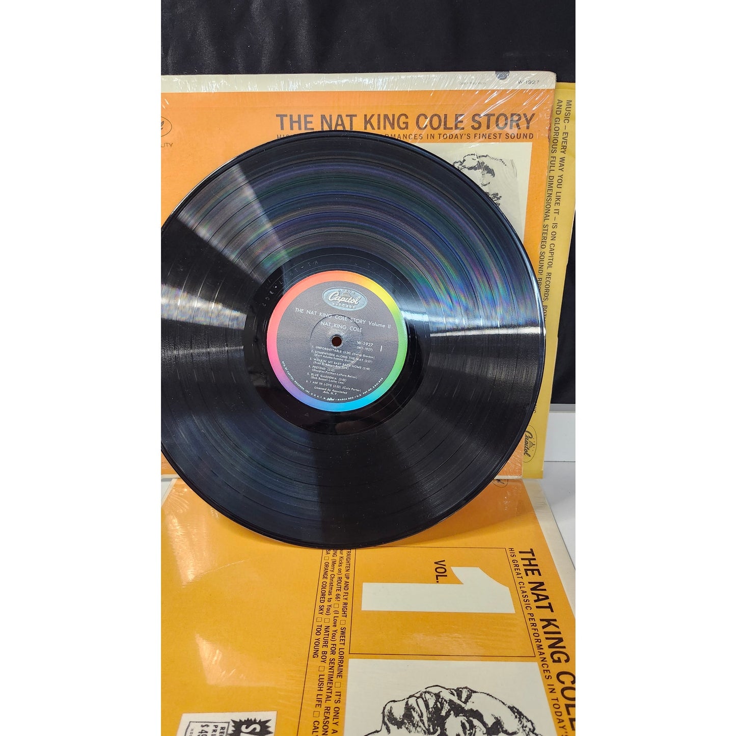 Nat King Cole Story Volumes 1 & 2 Vinyl LP Album Lot Capitol Records W-1926