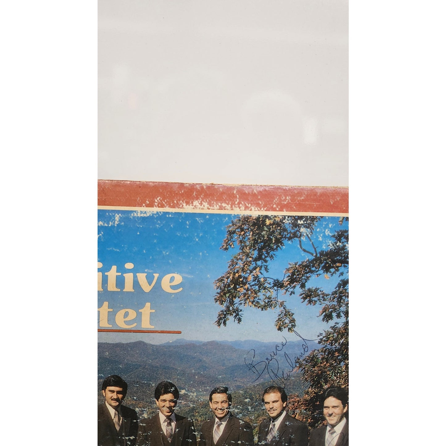 Signed The Primitive Quartet Who Do You Think Bluegrass Gospel 1980 LP No Disc