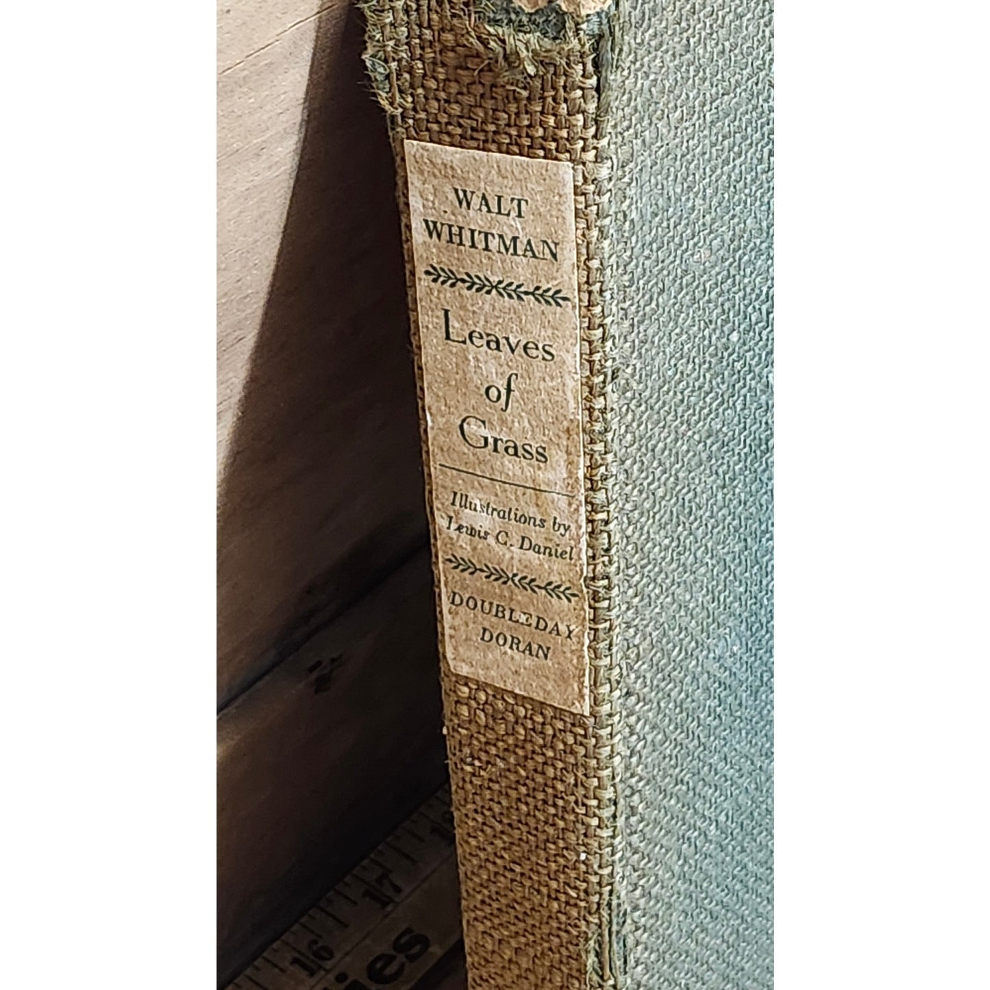 Vintage 1940 Walt Whitman Leaves of Grass Book Lewis C. Daniel Doubleday Doran