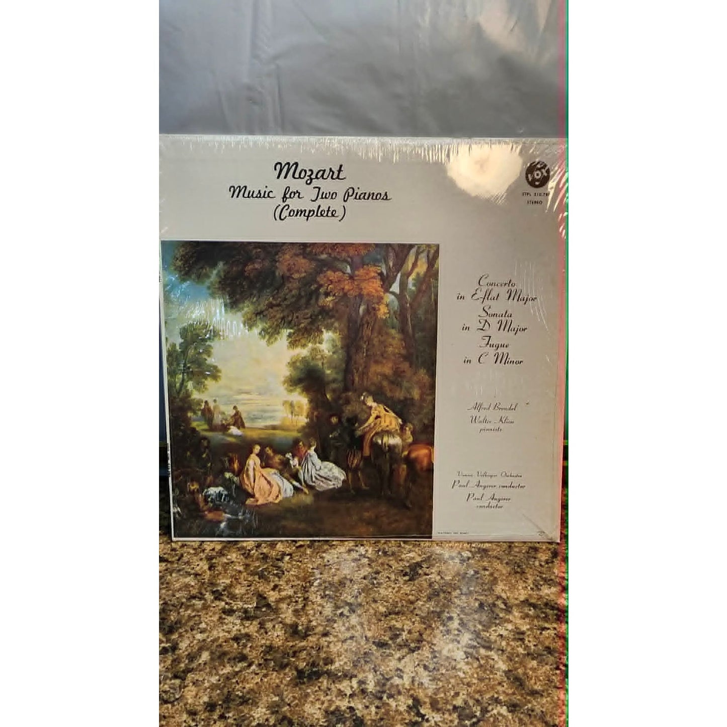 Vintage 1960 Alfred Brendel & Walter Klien Mozart Music For Two Pianos LP Vinyl
