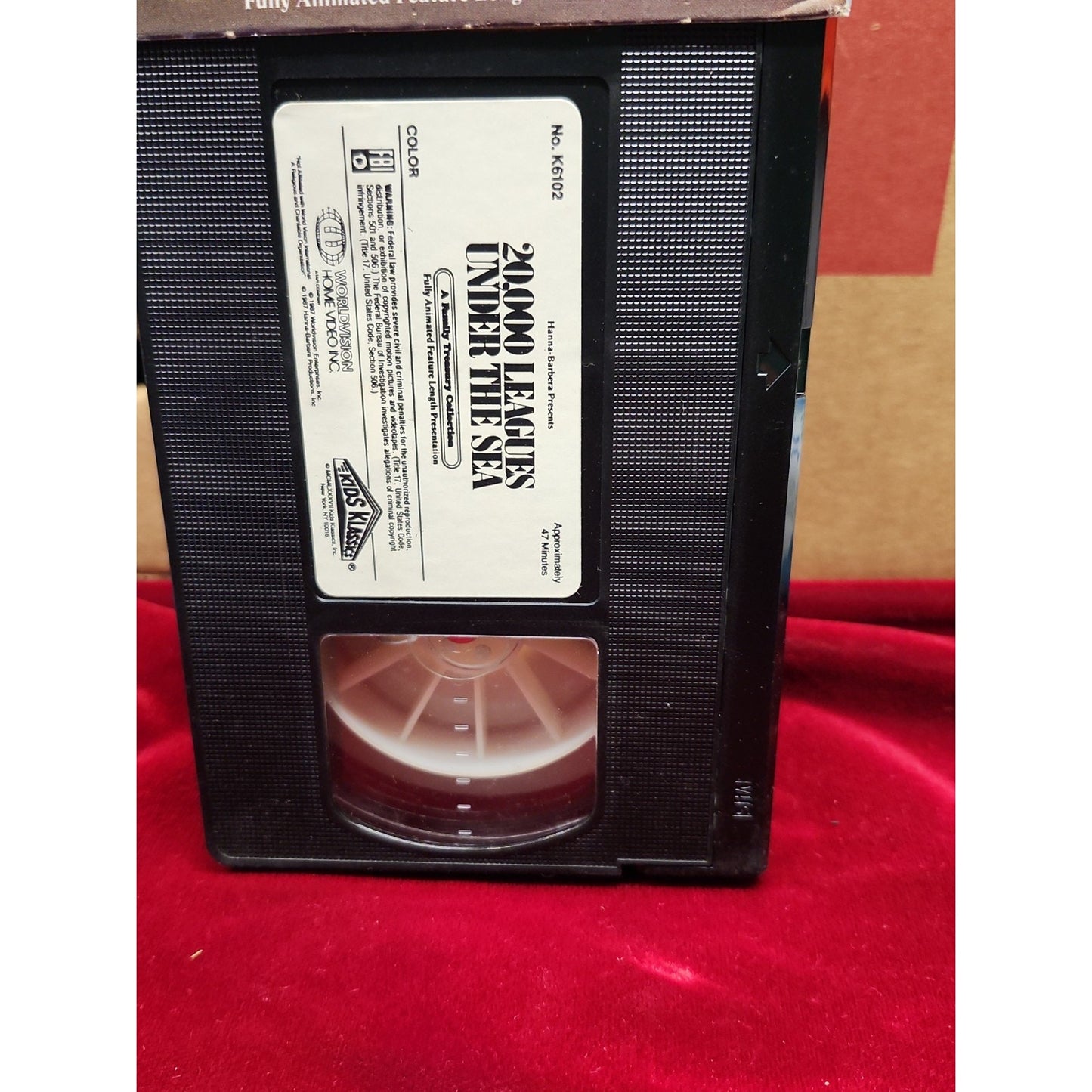 20,000 Leagues Under the Sea VHS Hanna-Barbera 1987 WorldVision Animated New
