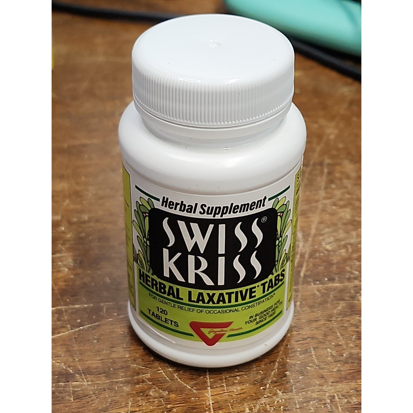 Swiss Kriss 8.5mg Herbal Laxative Tablets - 120 Count