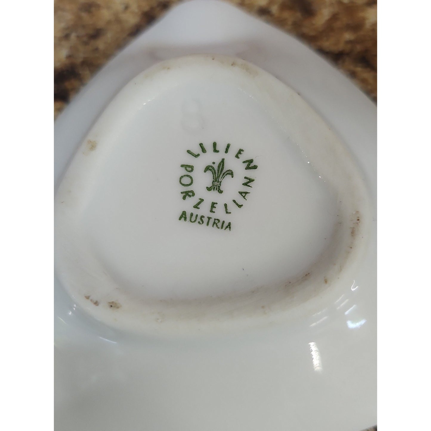 Vintage Lilien Porzellan Austria Ashtray Linz A D D Mit Postlingberg