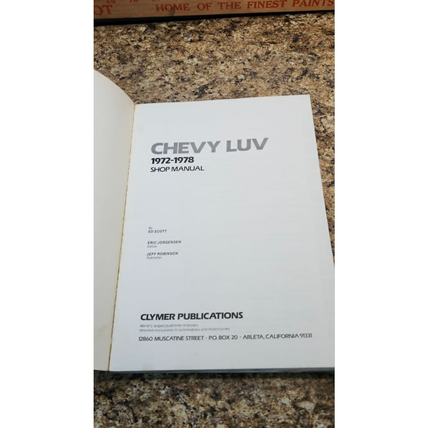Vintage Clymer Chevy LUV 1972-1978 Shop Manual Repair Service Guide Auto Book