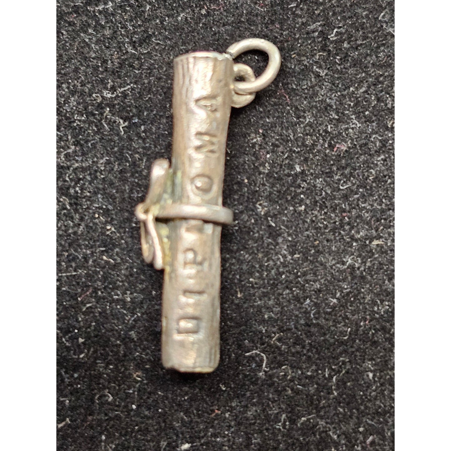 Sterling Silver Diploma Scroll Charm Pendant Graduation Gift