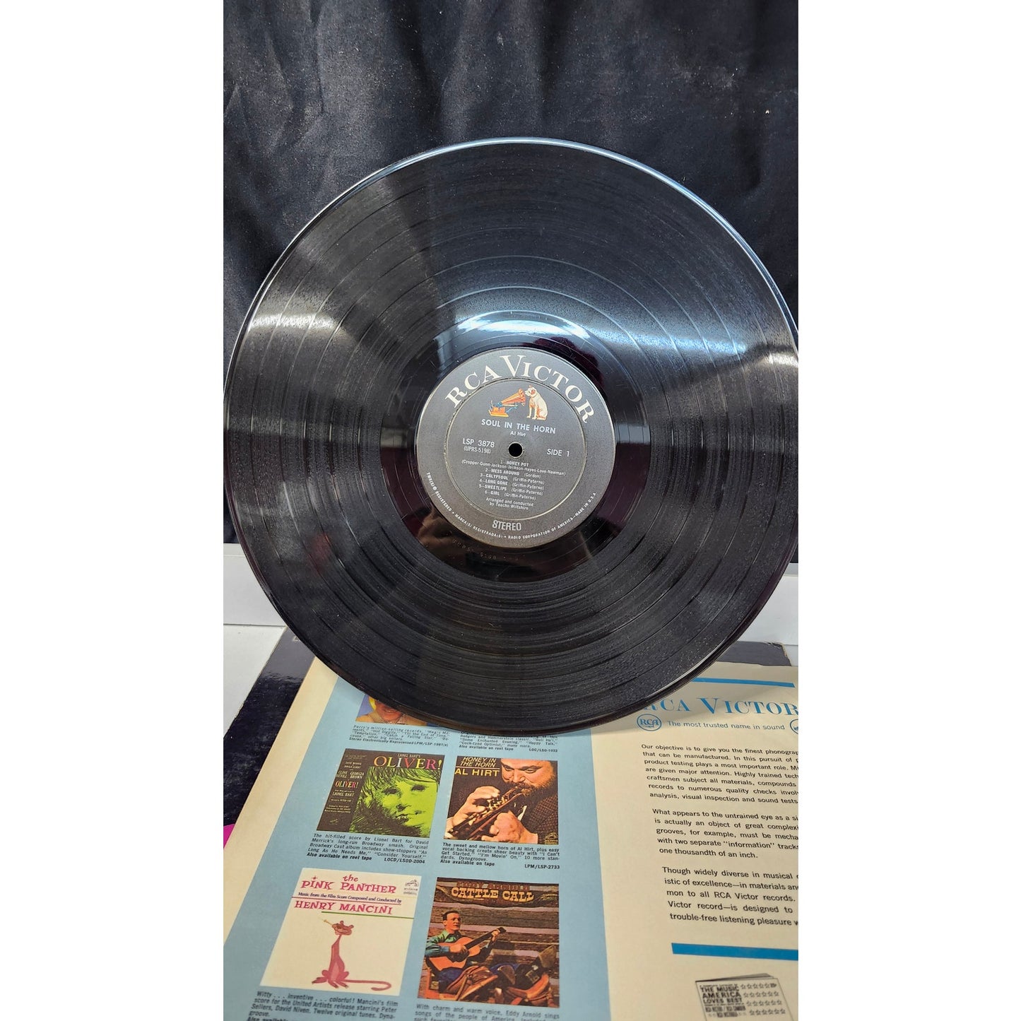 Vintage 1967 Al Hirt Soul In The Horn LP RCA Victor LSP-3878 Jazz Trumpet Vinyl