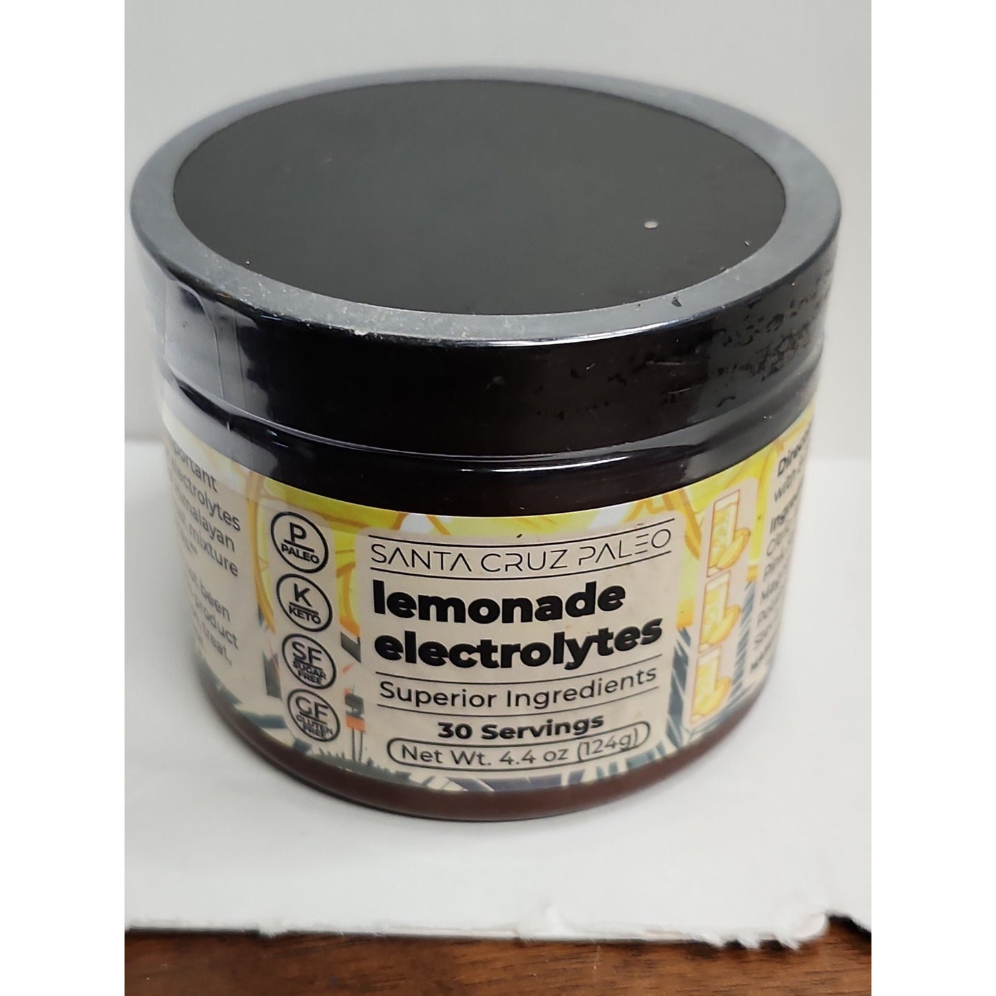 Santa Cruz Paleo Electrolyte Powder, Lemonade Flavor, Sugar Free Hydration