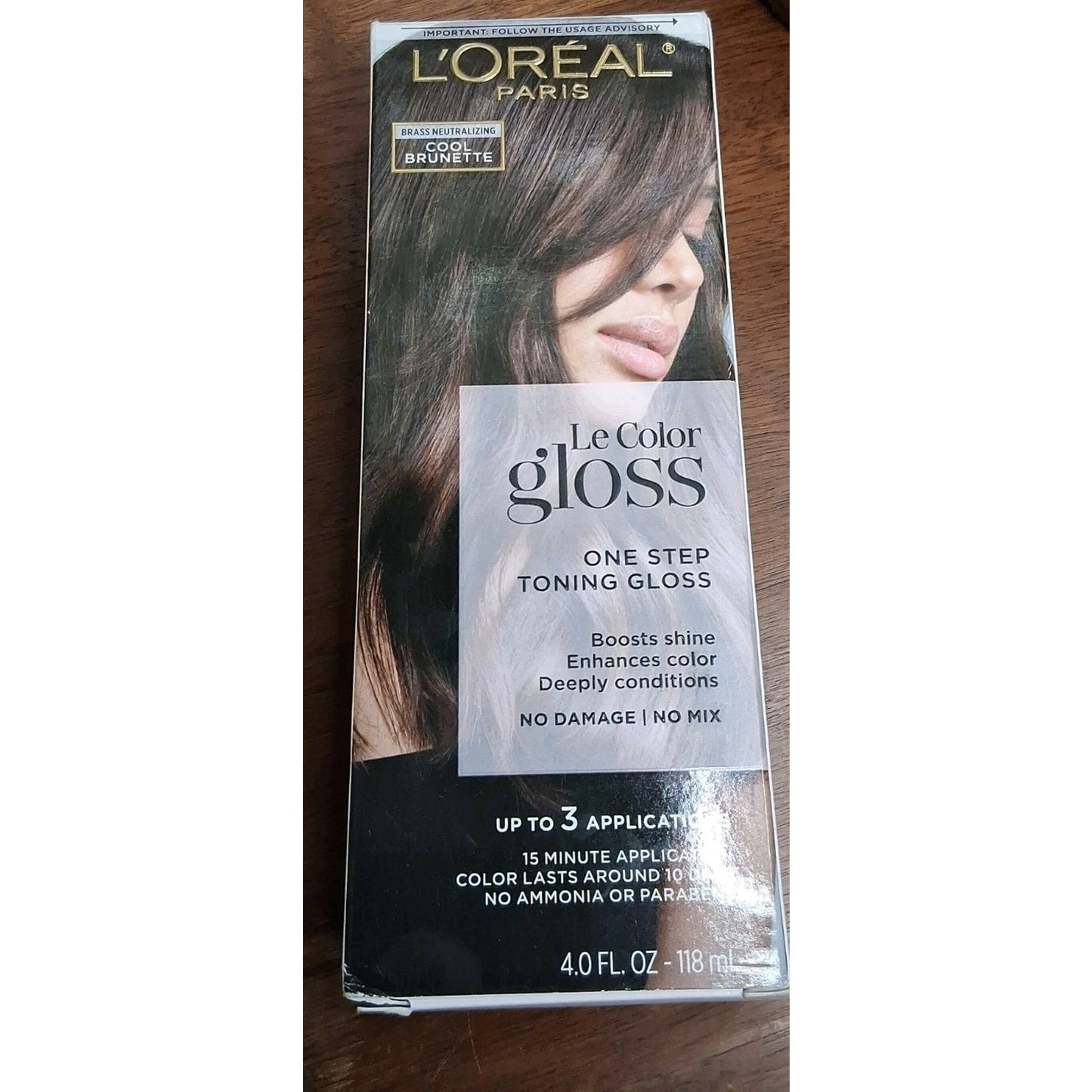 L'Oreal Paris Le Color Gloss One Step In-Shower Toning Gloss, Cool Brunette