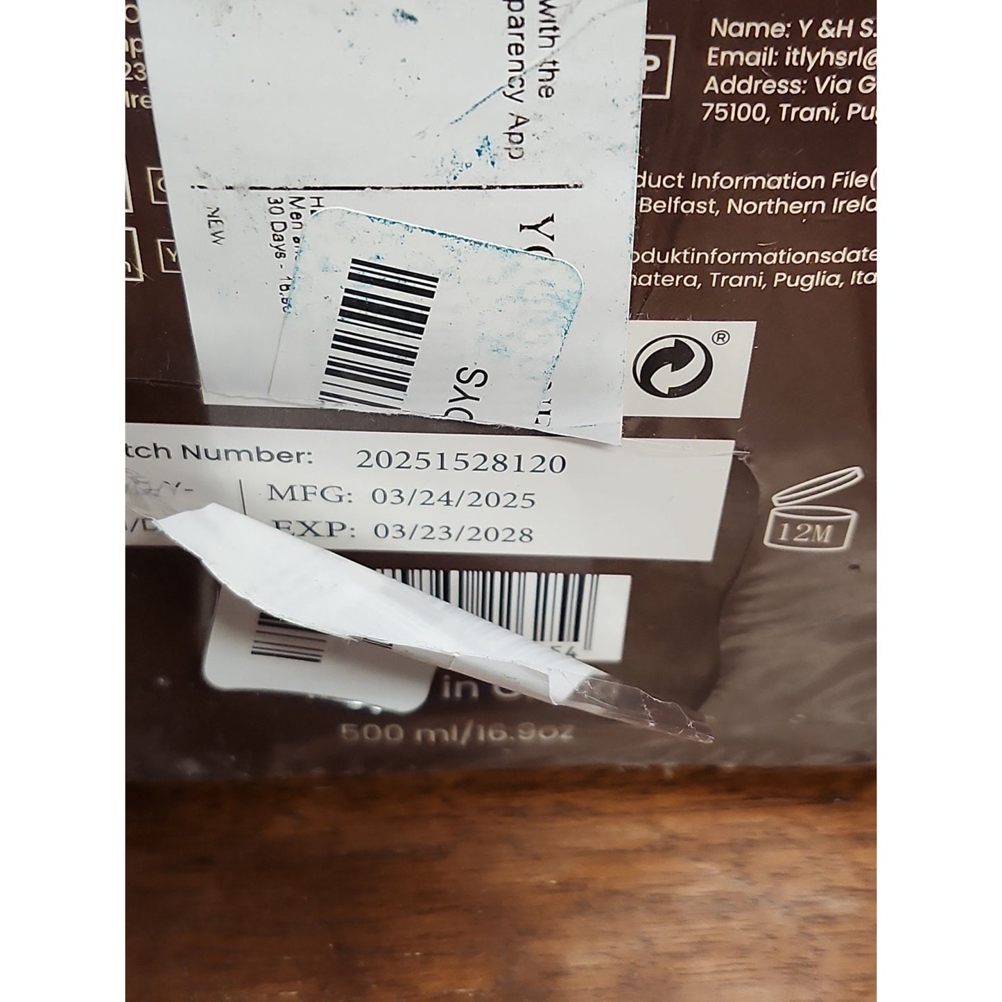 KAISASA Dark Brown Hair Dye Shampoo 3 in 1, Hair Color Shampoo NIB BB 03/2028