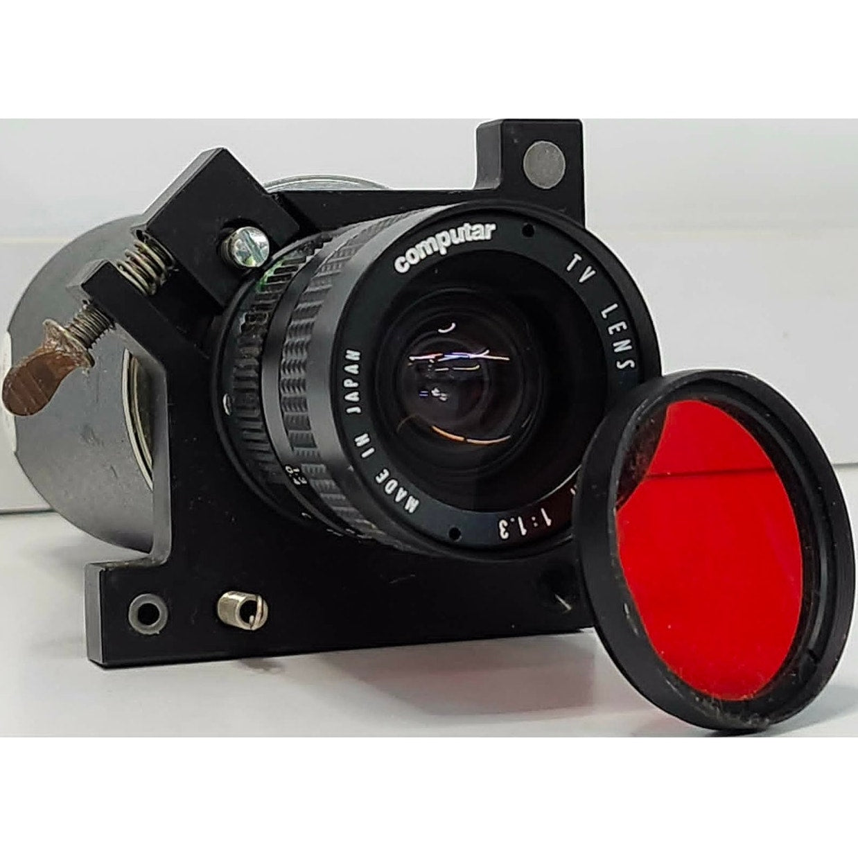 Computar Lockheed Martin Fairchild System TV Camera 12.5mm 1:1.3 Lens Red Tiffen