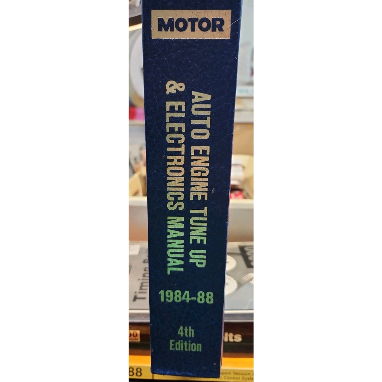 MOTOR Auto Engine TUNE UP & ELECTRONICS Manual FORD GM CHRYSLER 1984-88 Pro Ed.