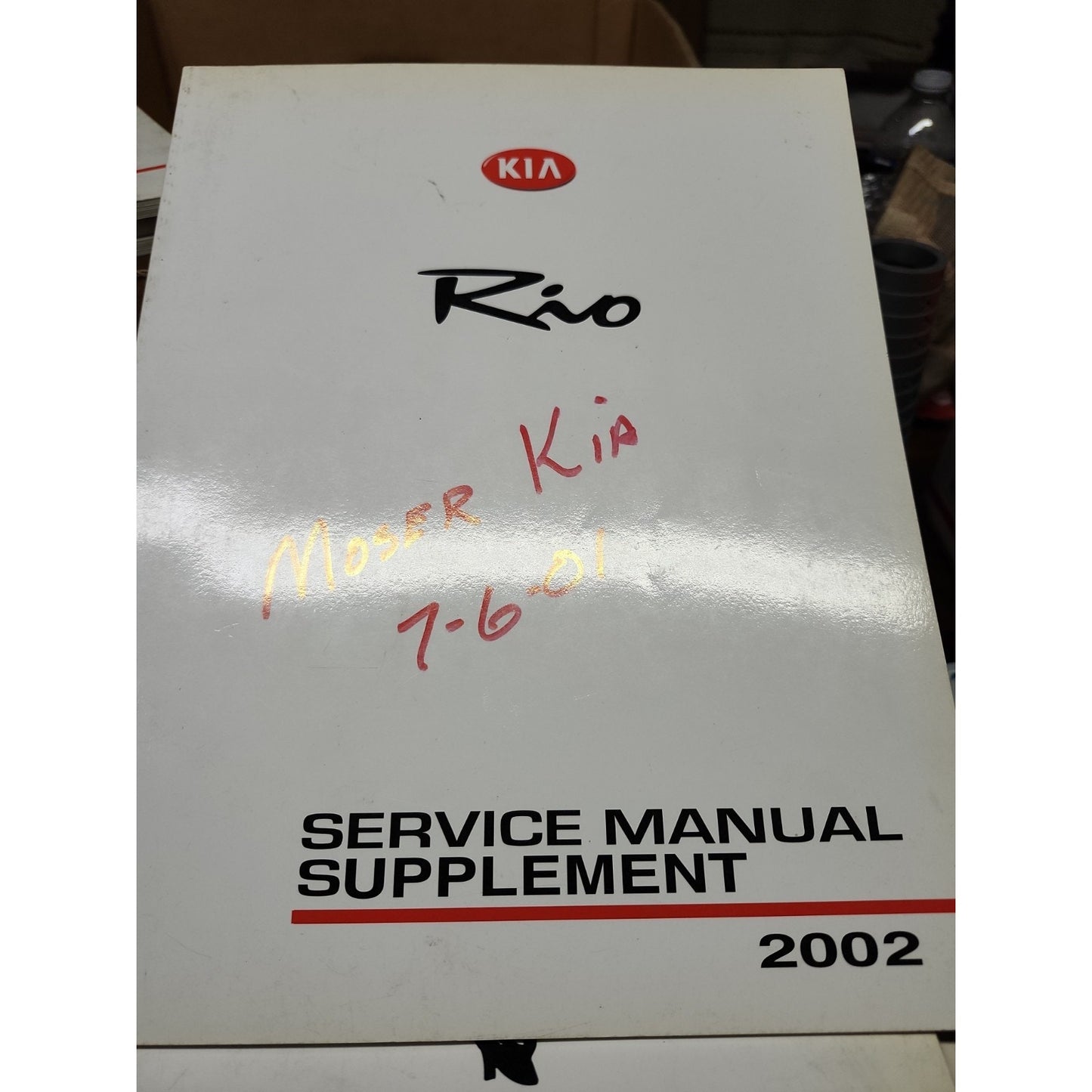 2002 Kia Rio Sedan Wagon Shop Service Repair Manual Supplement Cinco