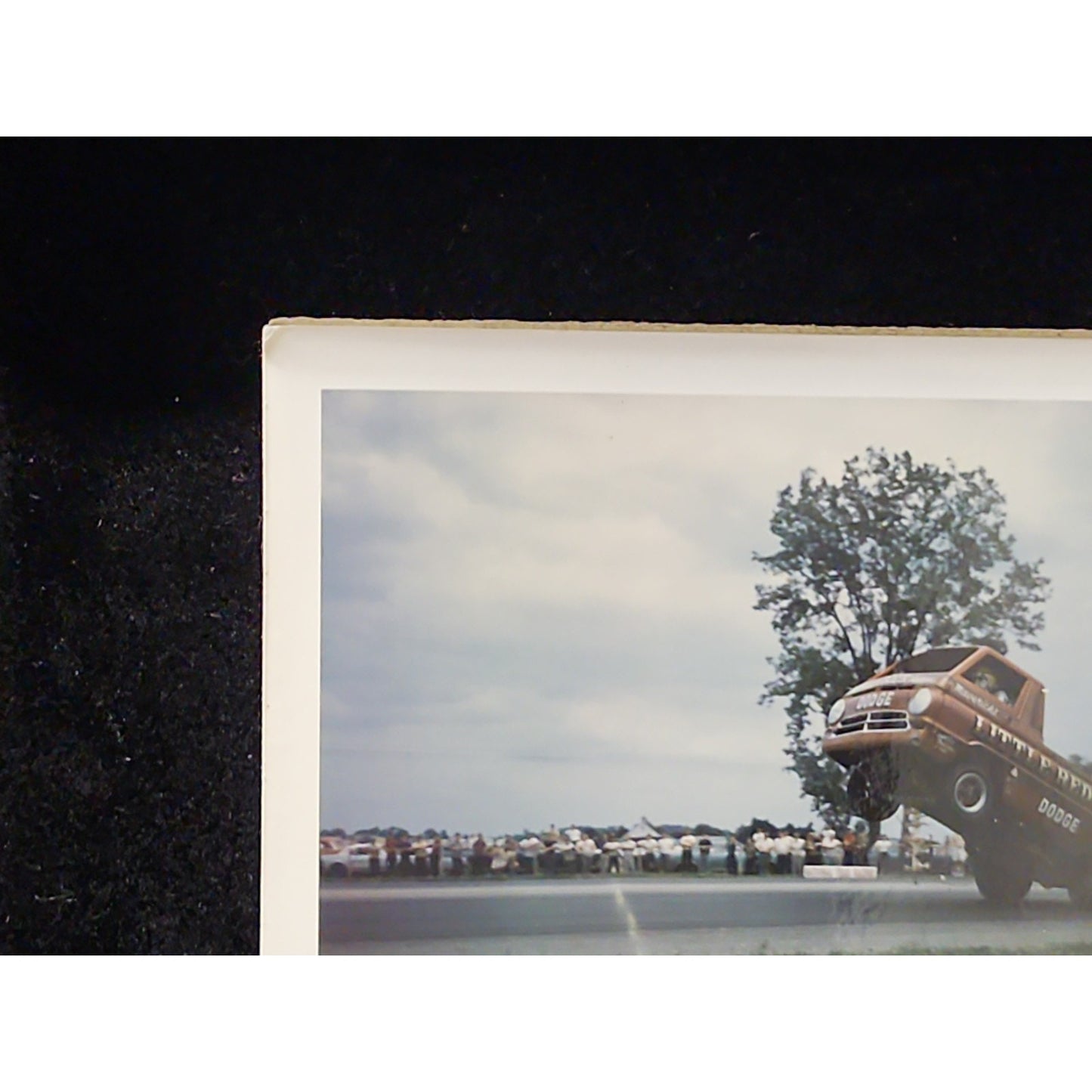 Vintage Original Racing Photograph "Little Red Wagon" At National Trail Raceway