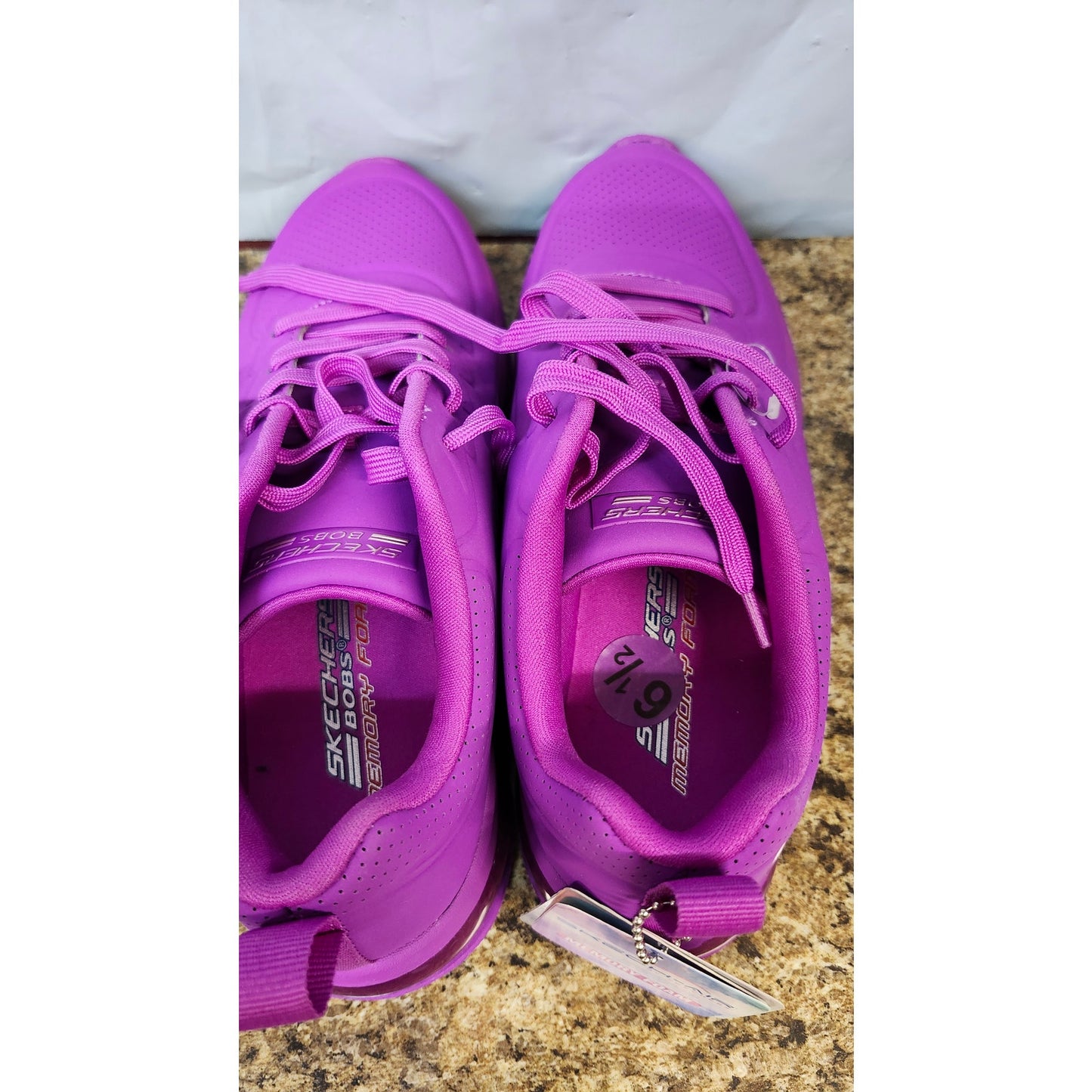 Skechers SkechAir Bobs Vision Air Sneakers Womens 6.5 Purple Athletic 117646 NWT