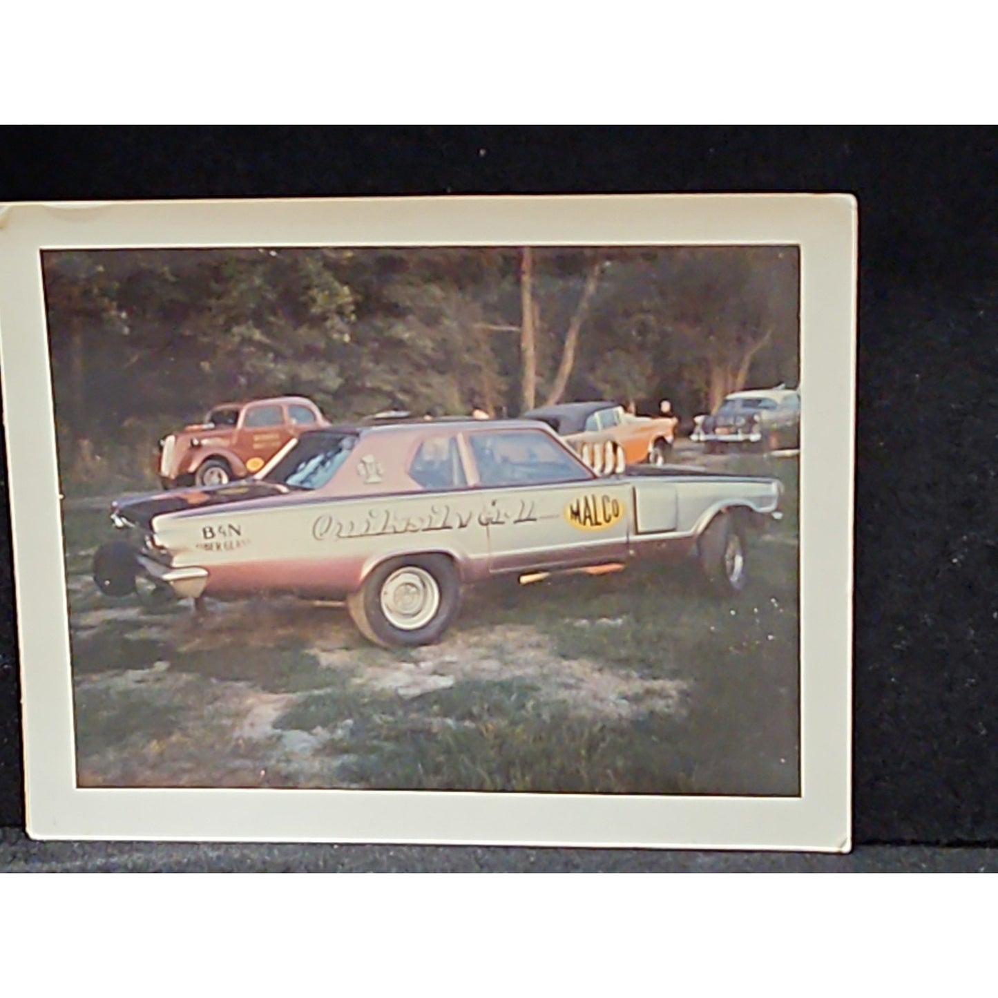 1966 Glen Silver Dodge Dart Funny Car Photo 426 Injected Bud Smart Sudden Motion