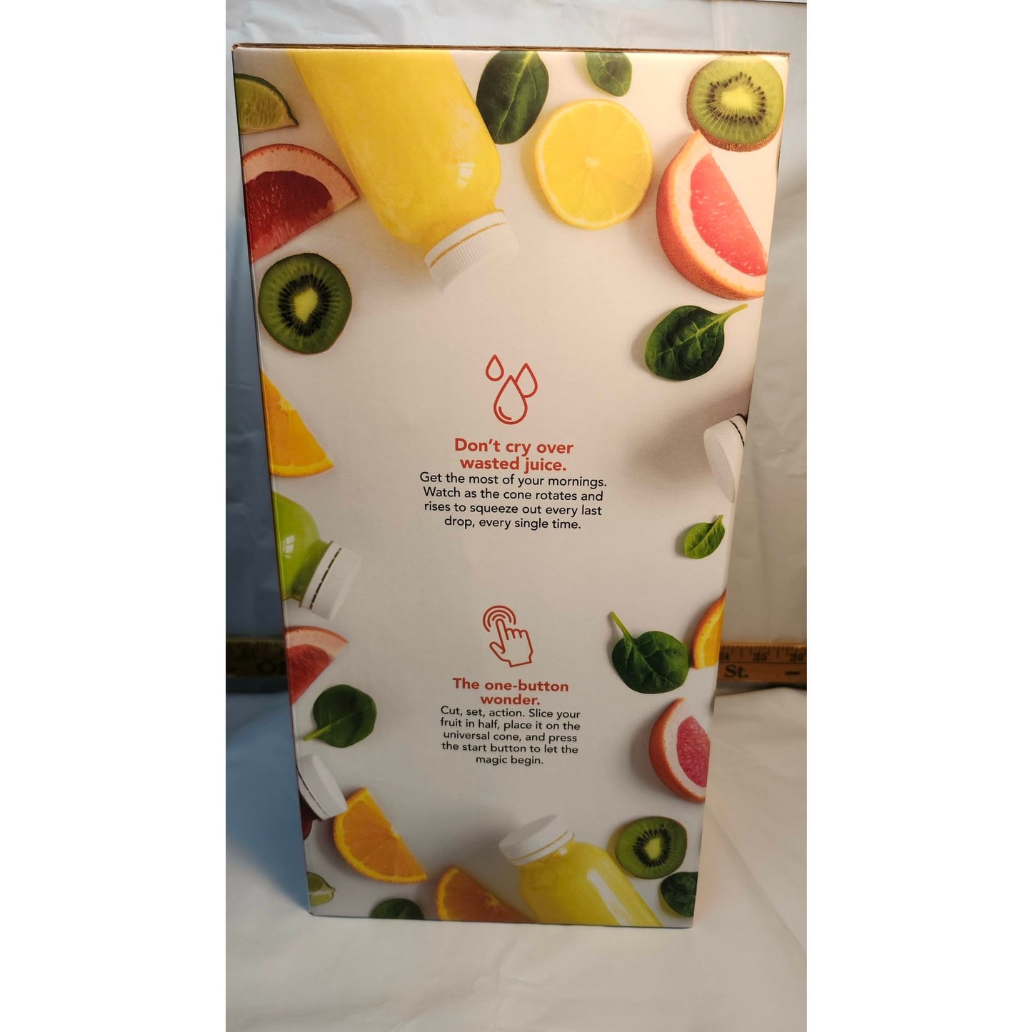 New Gourmia Hands Free Automatic Electric Citrus Juicer Gray Universal Cone