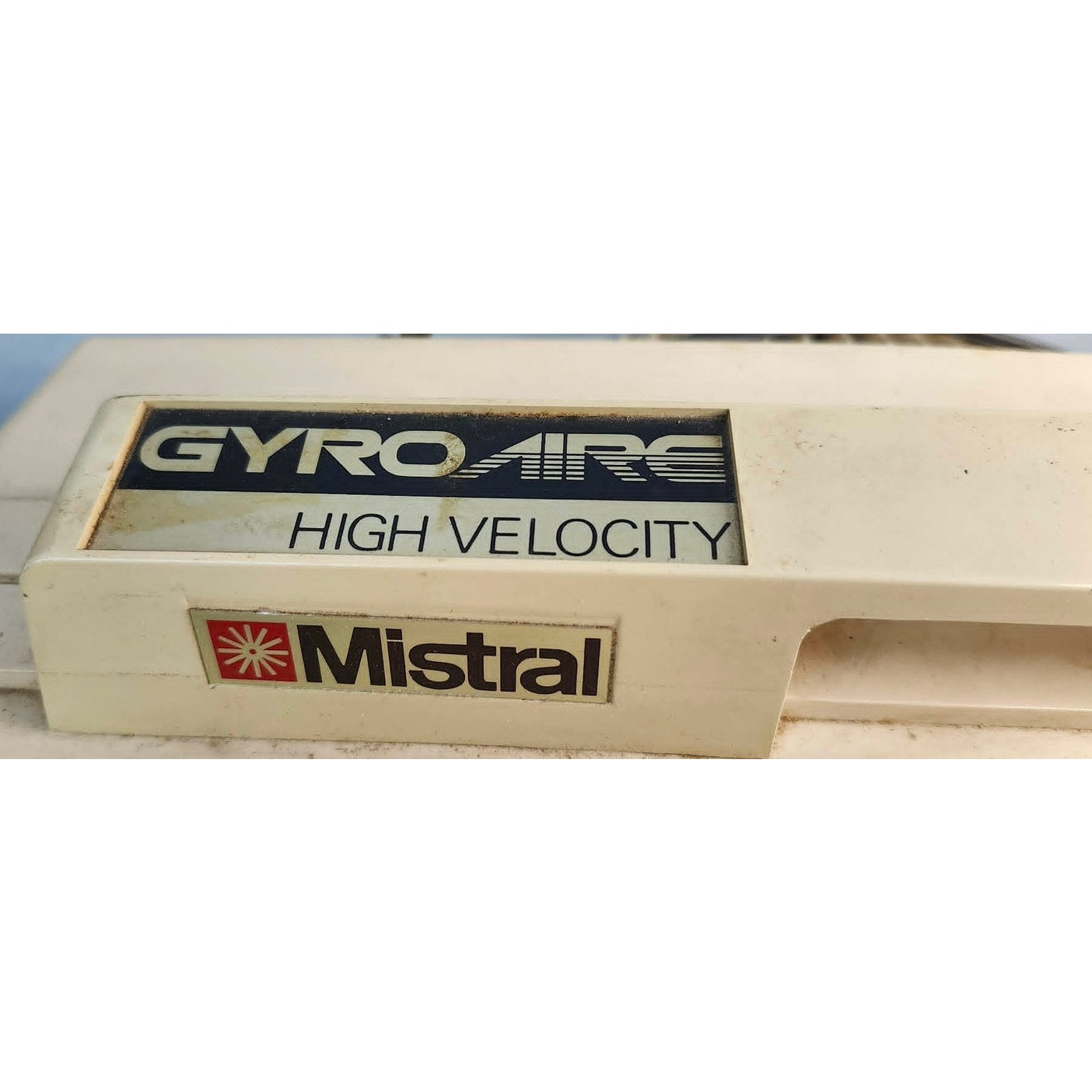 Vintage Mistral Gyro-Aire Box Fan High Velocity GA-1670  Rotating Louvre 16 Inch