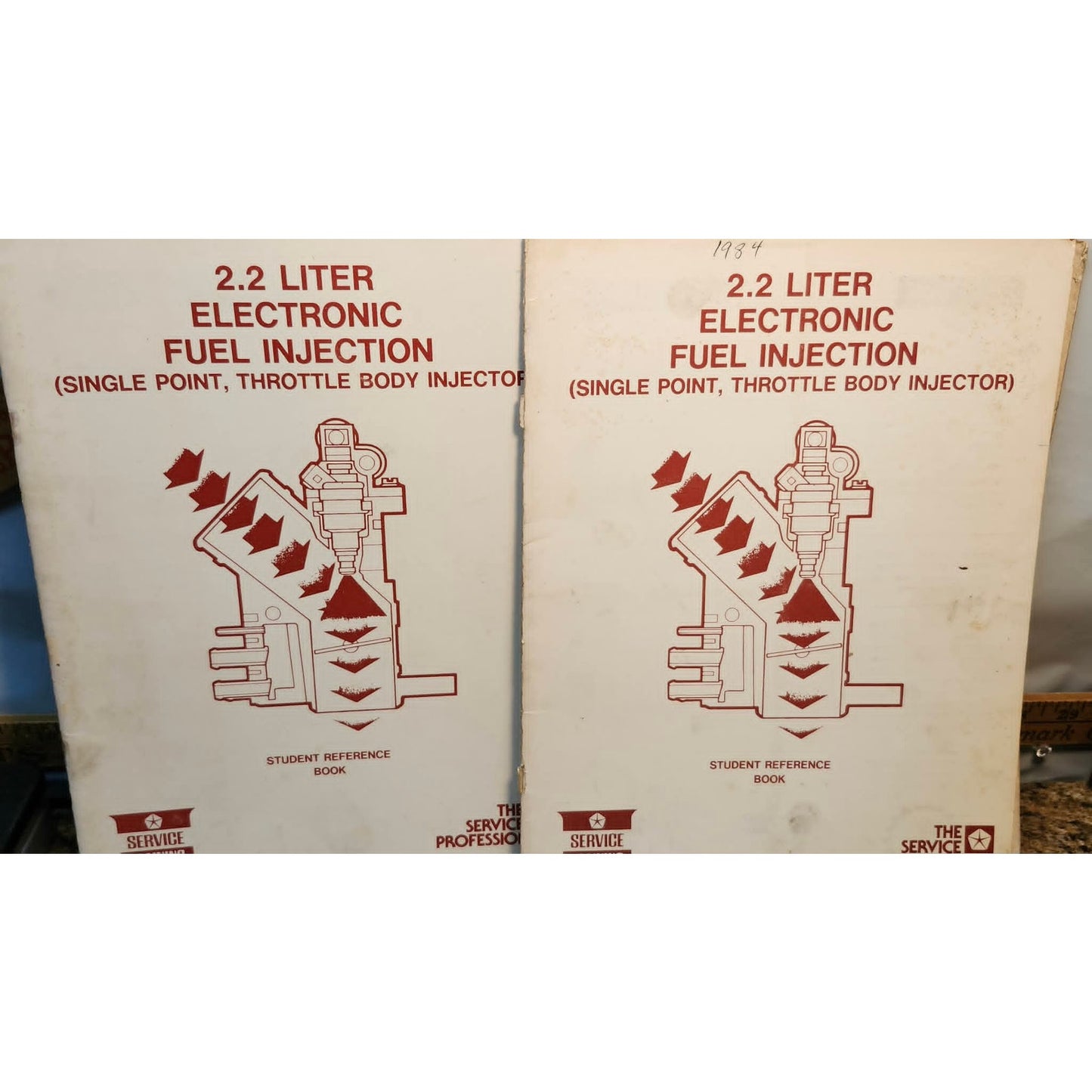 Chrysler 2.2 Liter Electronic Fuel Injection Student Reference Book Lot of 2