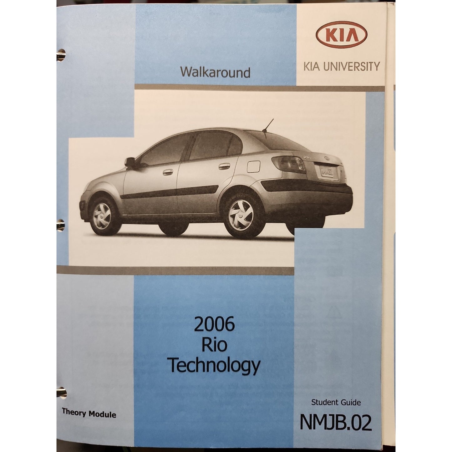 2006 Kia Rio Technology Student Guide Entire Book Sportage Guides Included