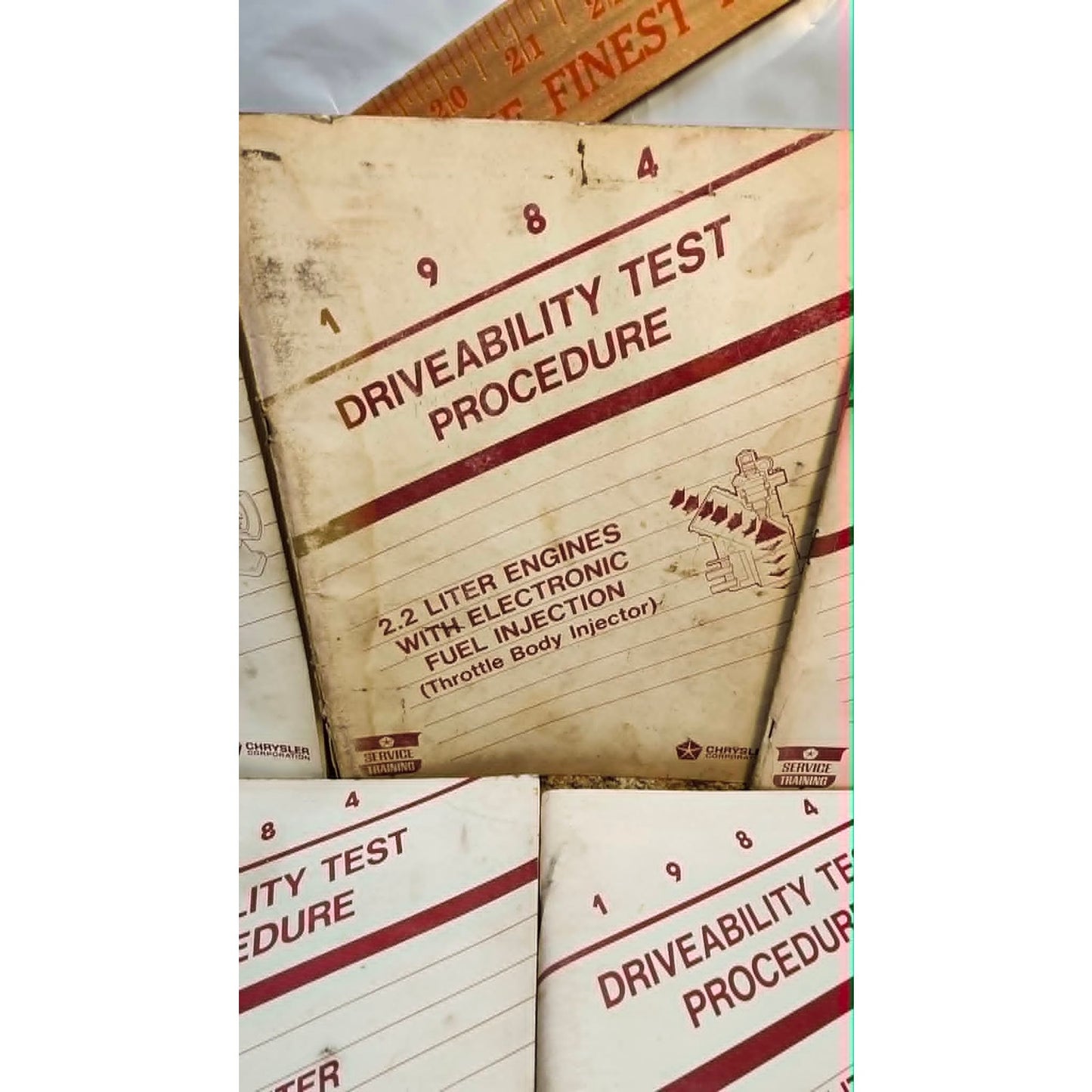 Vintage 1983 Chrysler Driveability Test Procedure Manuals Lot of 5