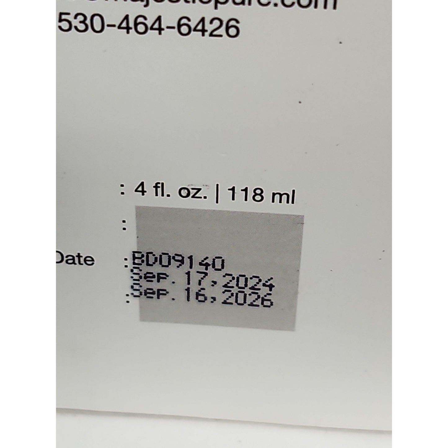 Majestic Pure Cosmeceuticals Spearmint Essentials Oil 4oz 09/26