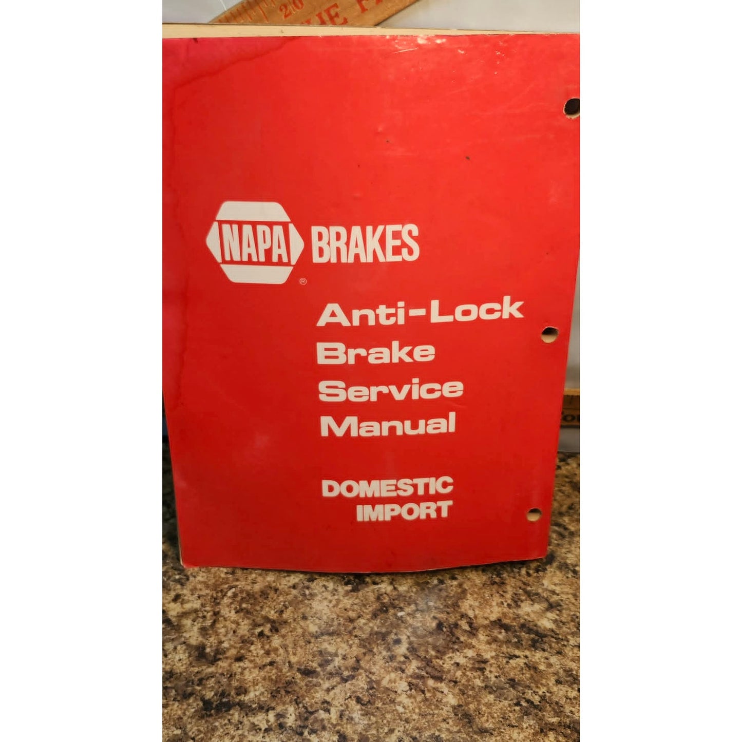 Vintage NAPA Brakes Anti-Lock Brake Service Manual ABS-1S 1990 Supplement